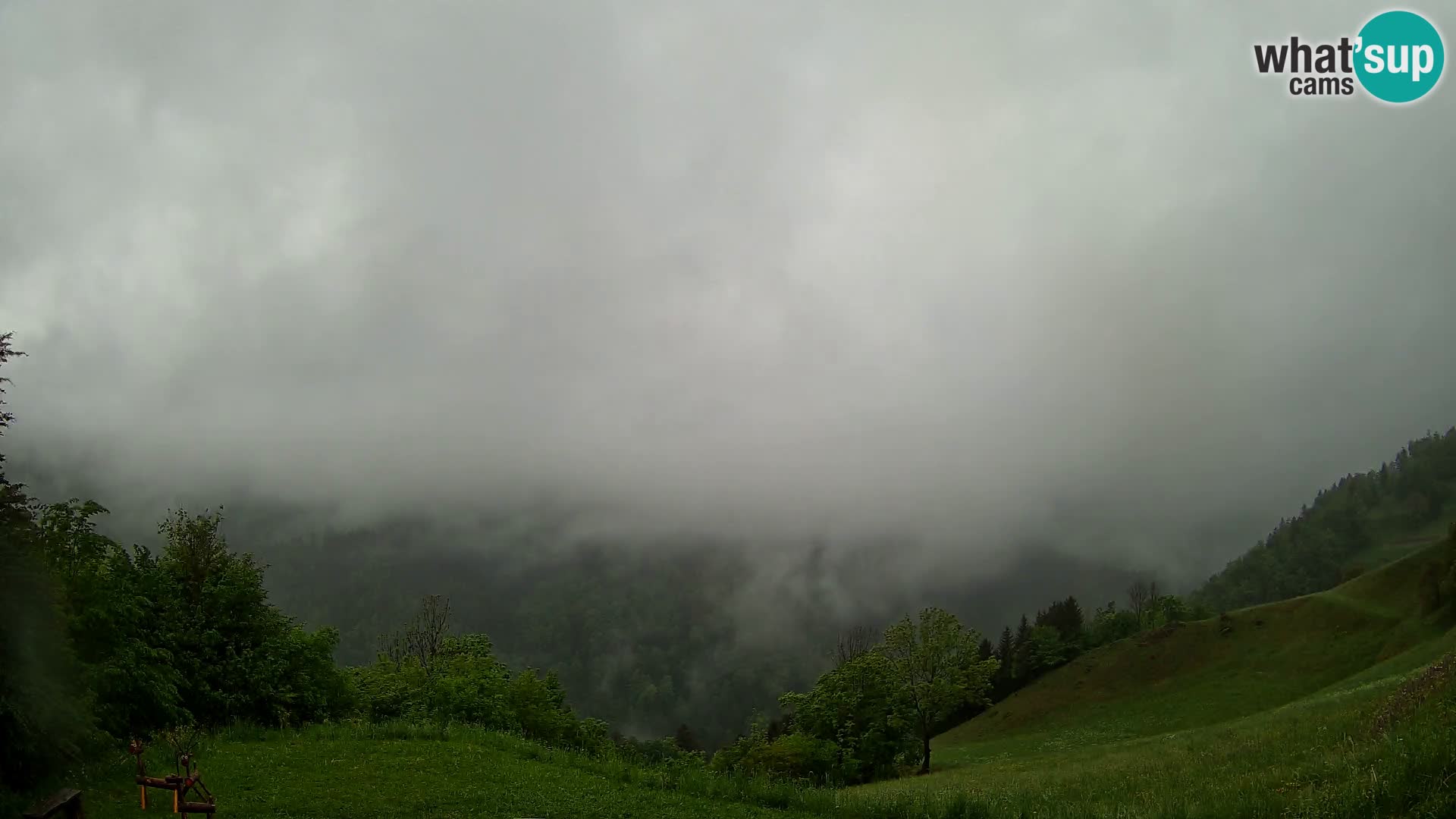 Webcam Brunarica Dražgoše – Live View of Ratitovec (1666 m)