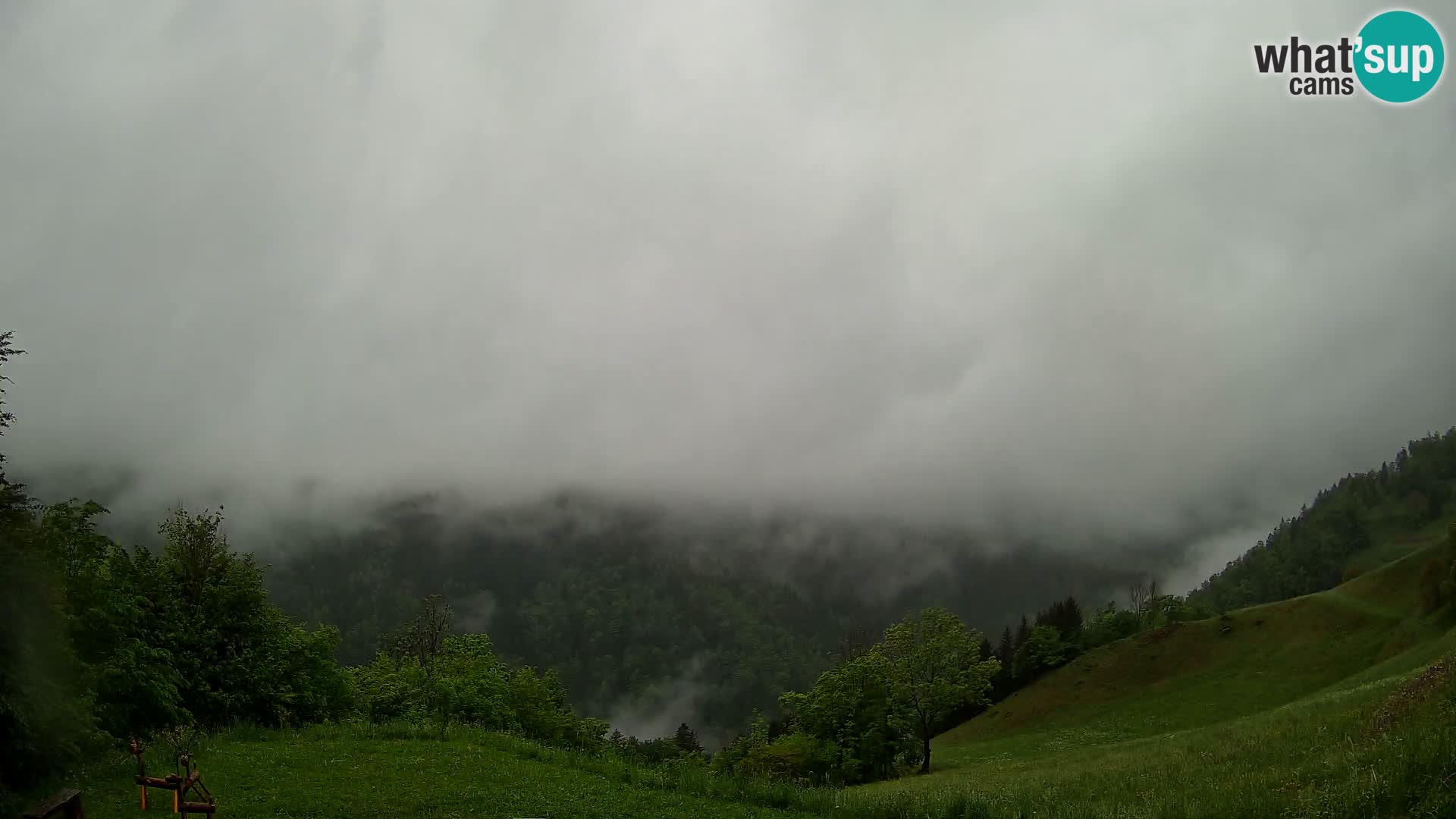 Webcam Brunarica Dražgoše – Liveblick auf Ratitovec (1666 m)