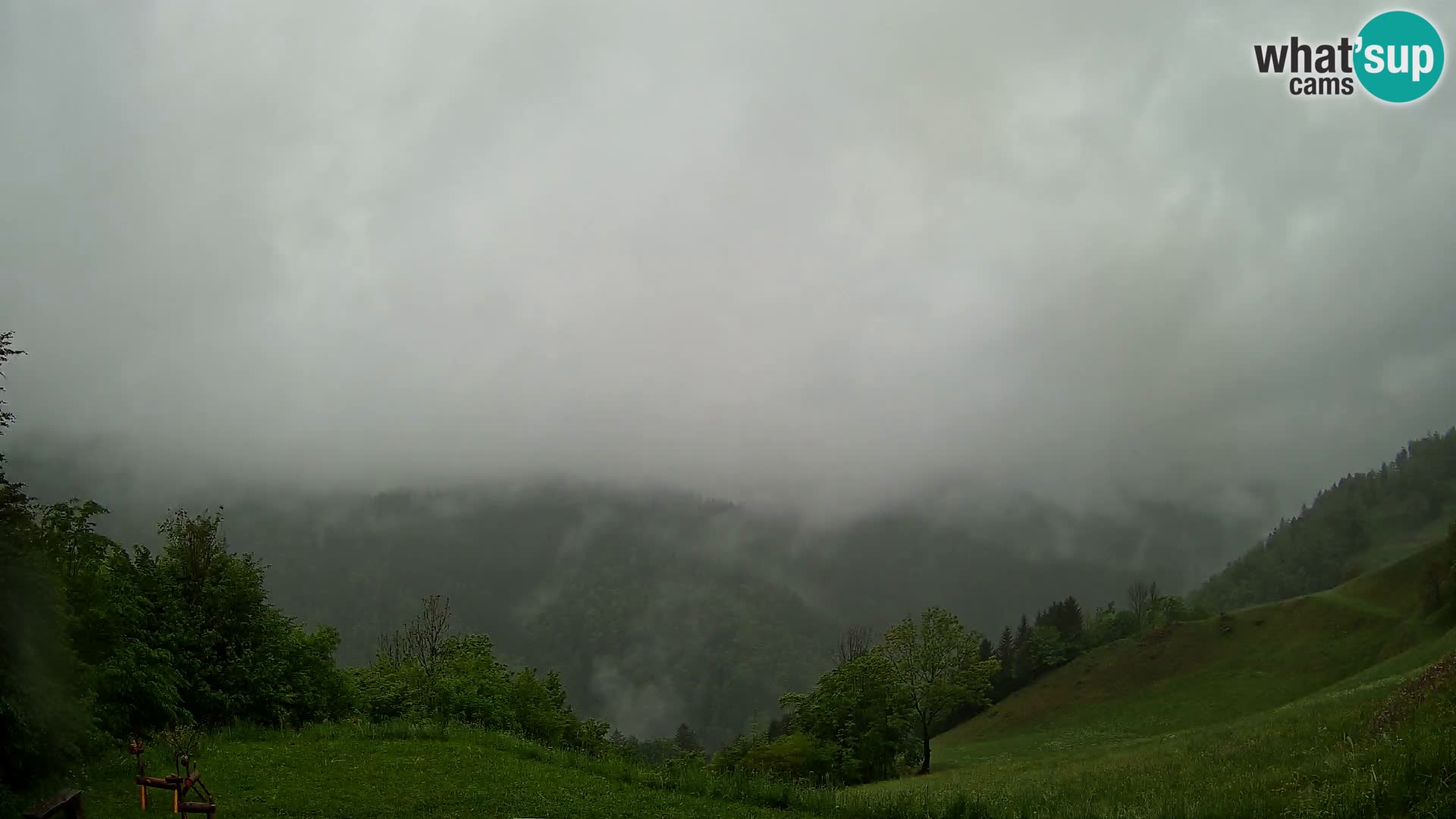 Webcam Brunarica Dražgoše – Liveblick auf Ratitovec (1666 m)
