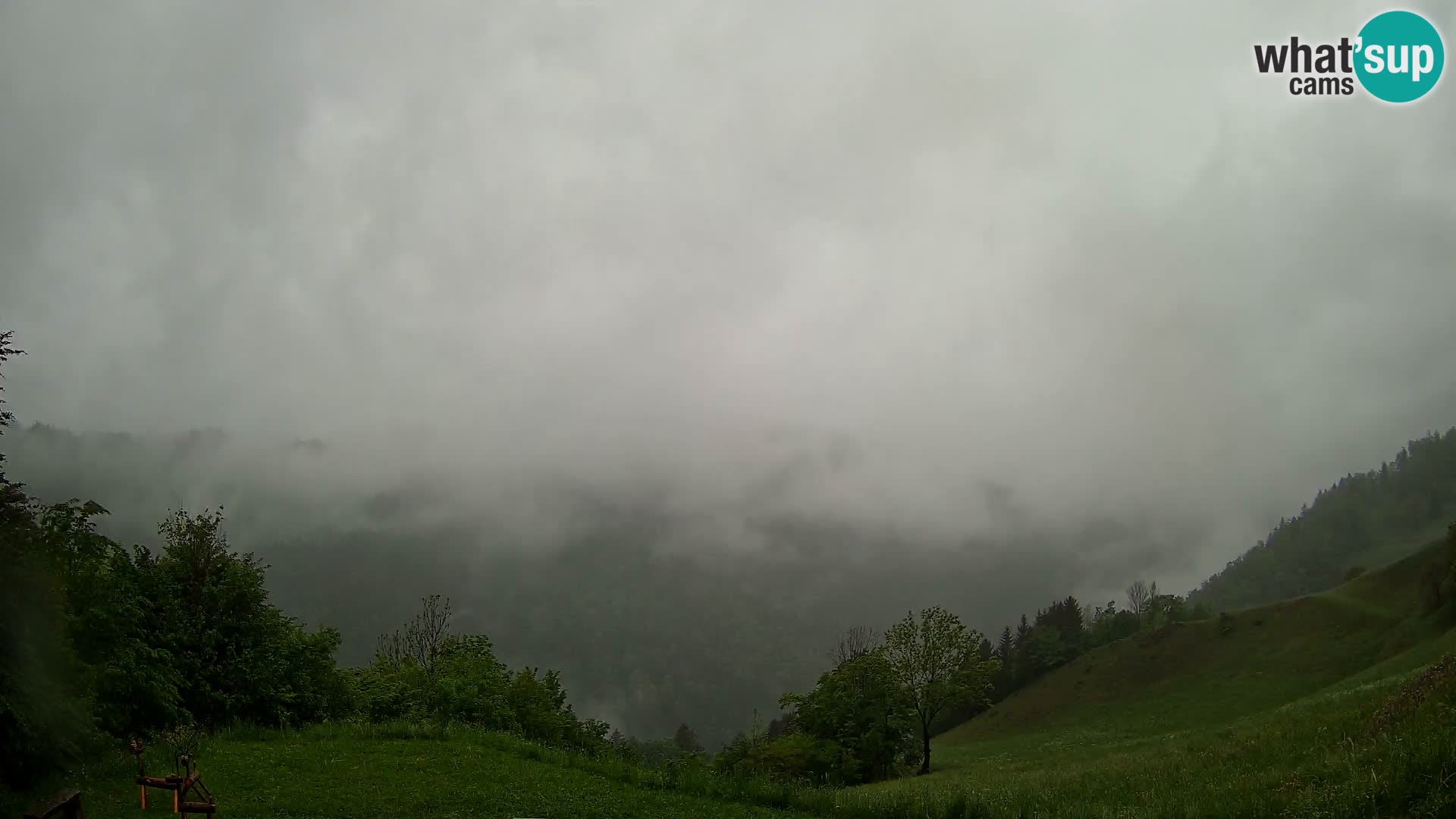 Webcam Brunarica Dražgoše – Vista live sul Ratitovec (1666 m)