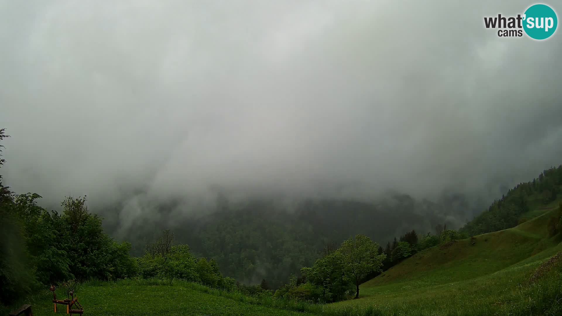 Webcam Brunarica Dražgoše – Liveblick auf Ratitovec (1666 m)