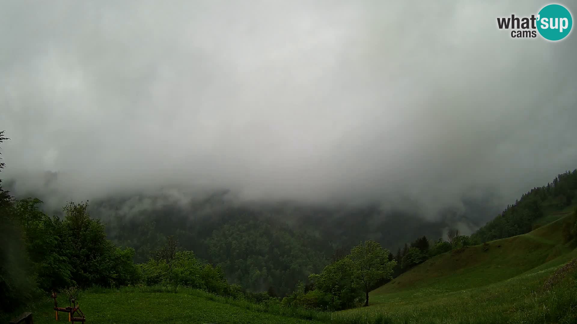 Webcam Brunarica Dražgoše – Live View of Ratitovec (1666 m)