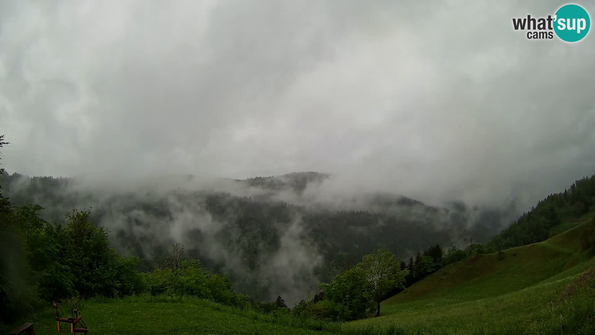 Web kamera Brunarica Dražgoše – Pogled uživo na Ratitovec (1666 m)