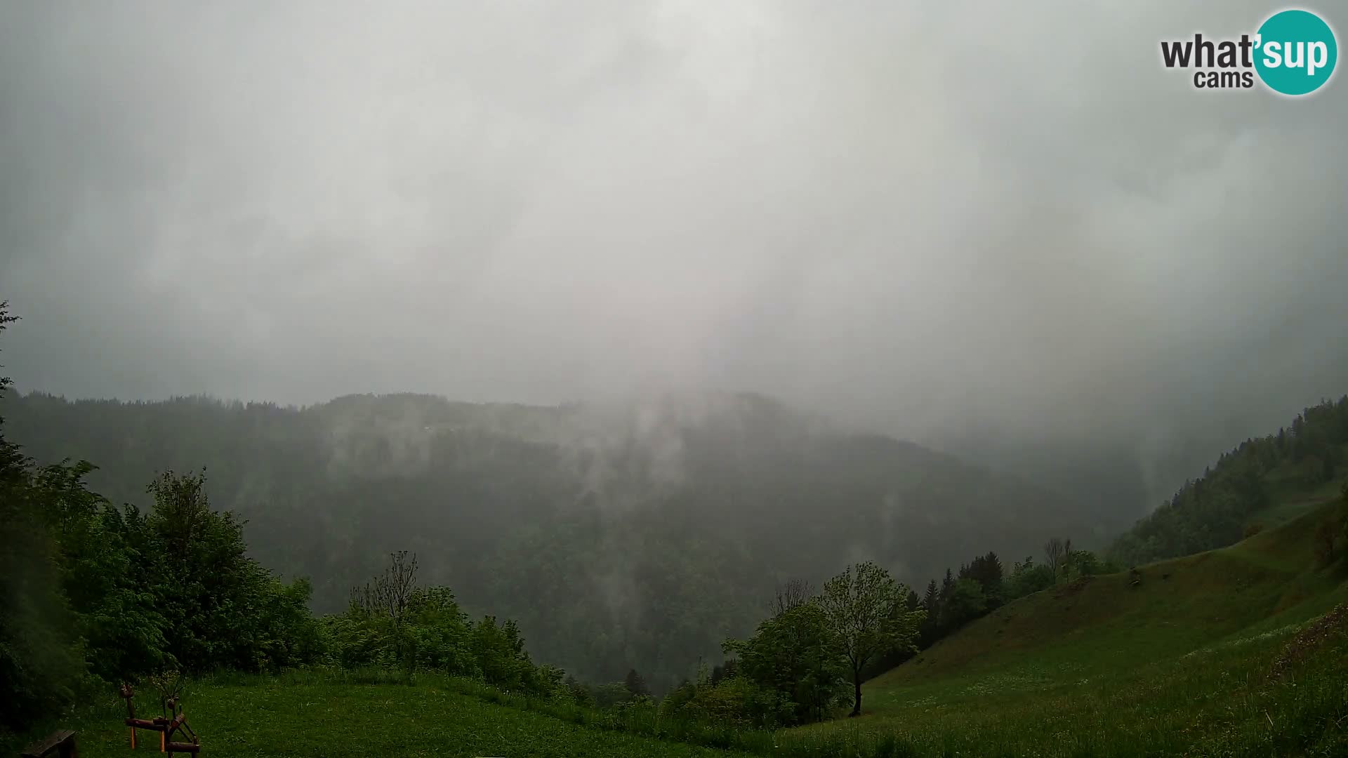 Webcam Brunarica Dražgoše – Live View of Ratitovec (1666 m)