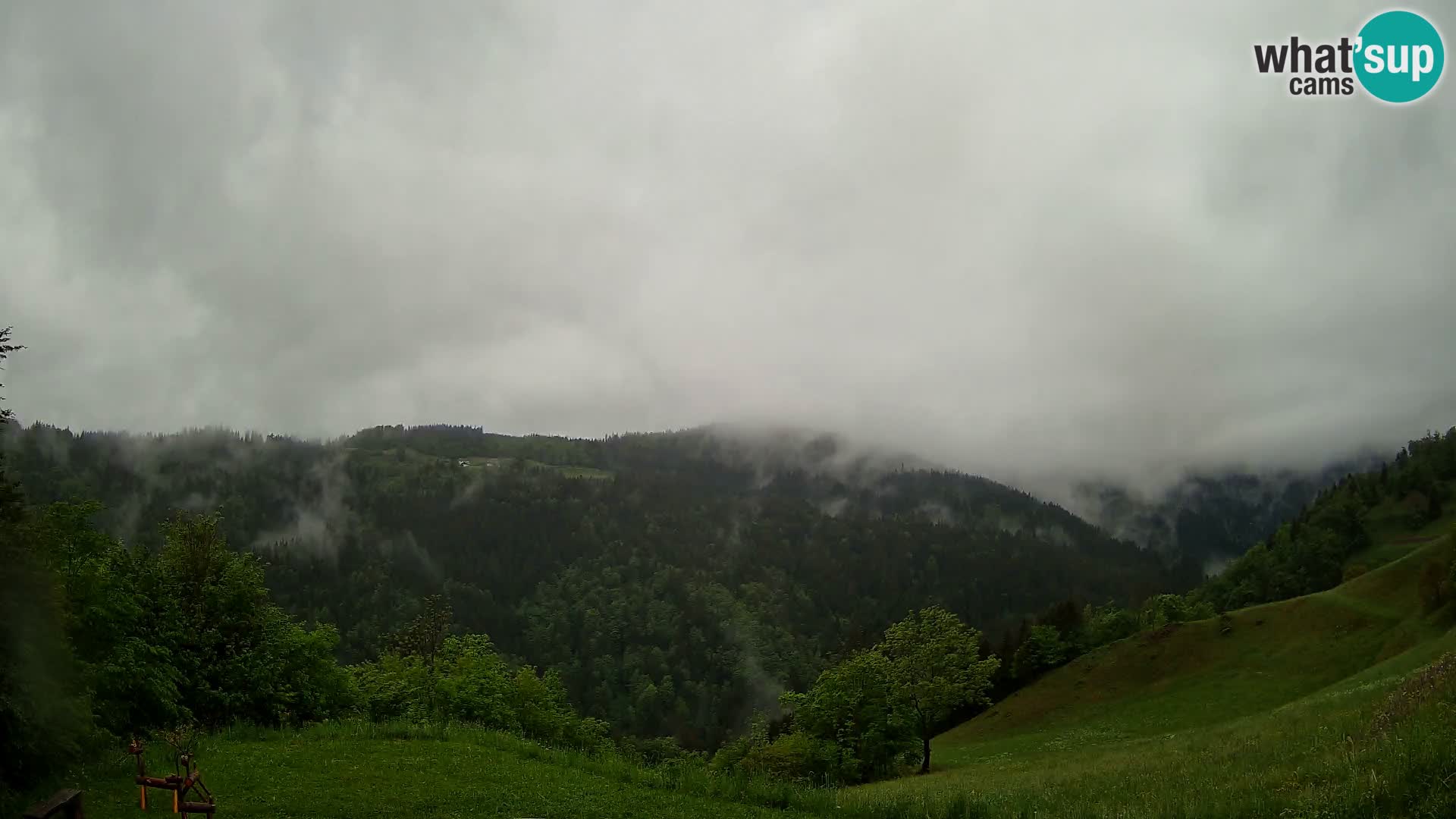 Webcam Brunarica Dražgoše – Live View of Ratitovec (1666 m)
