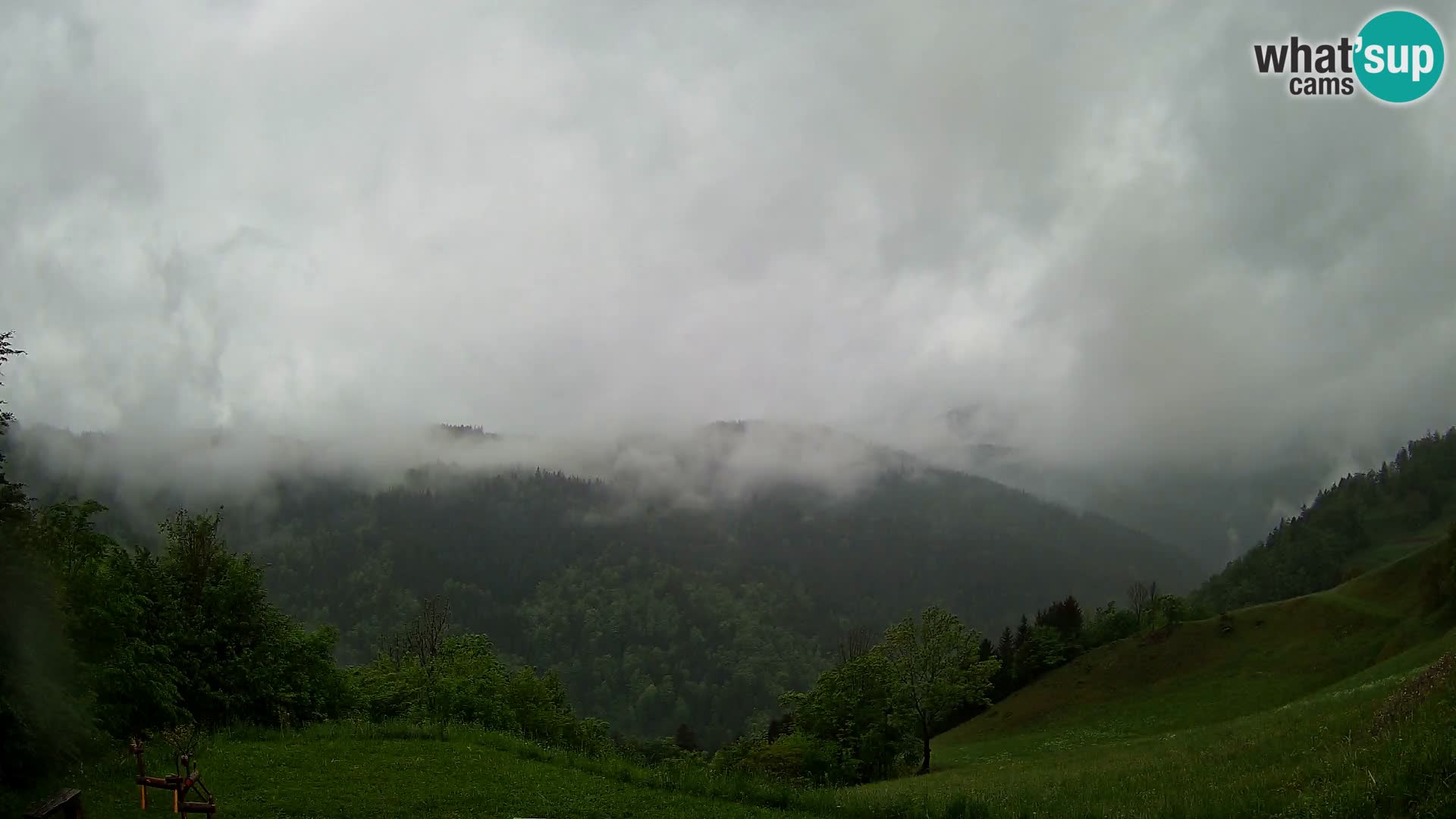 Webcam Brunarica Dražgoše – Liveblick auf Ratitovec (1666 m)