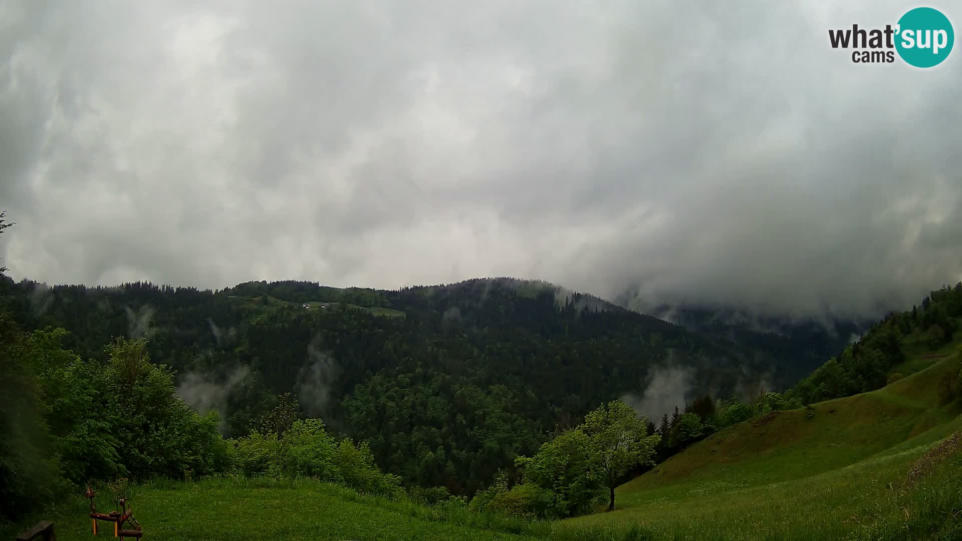 Webcam Brunarica Dražgoše – Live View of Ratitovec (1666 m)