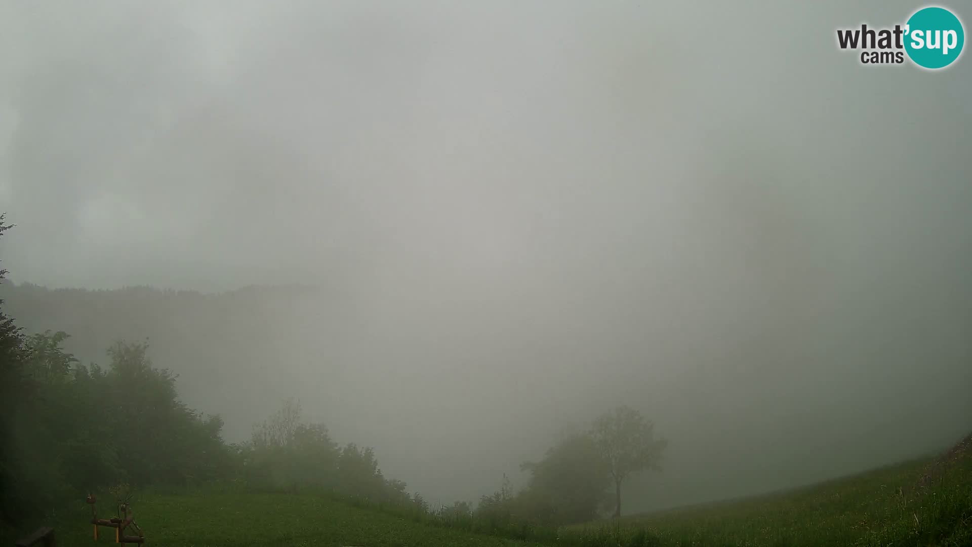 Webcam Brunarica Dražgoše – Liveblick auf Ratitovec (1666 m)