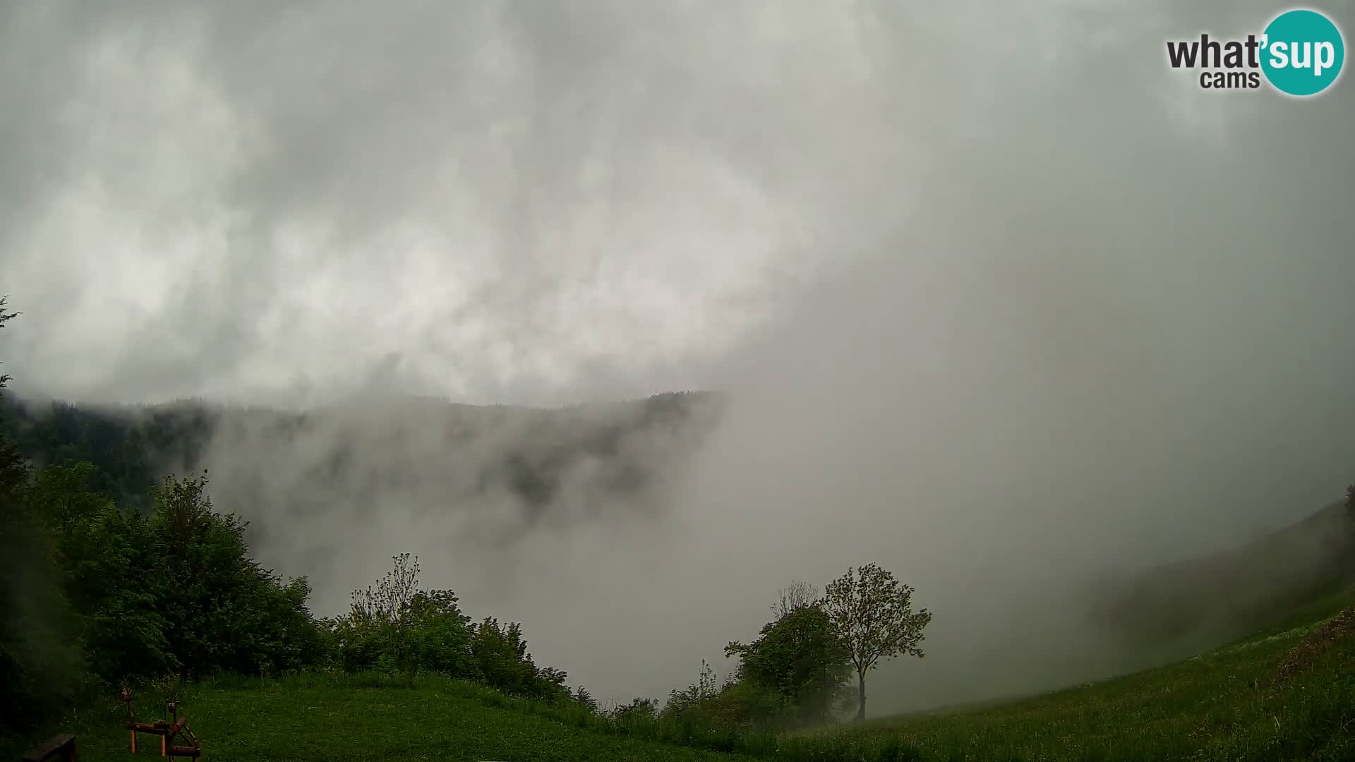 Webcam Brunarica Dražgoše – Live View of Ratitovec (1666 m)
