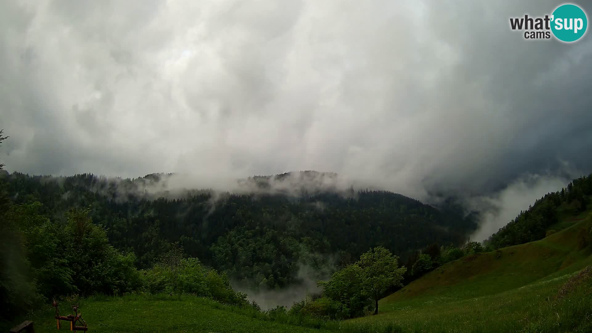 Web kamera Brunarica Dražgoše – Pogled uživo na Ratitovec (1666 m)