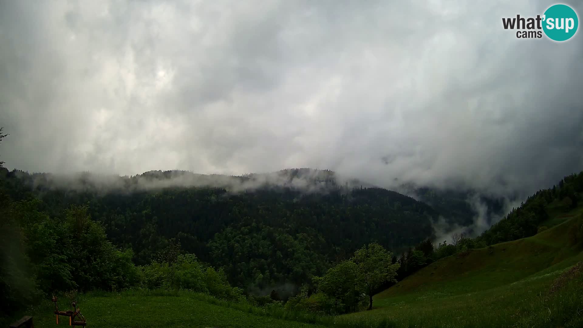 Webcam Brunarica Dražgoše – Live View of Ratitovec (1666 m)