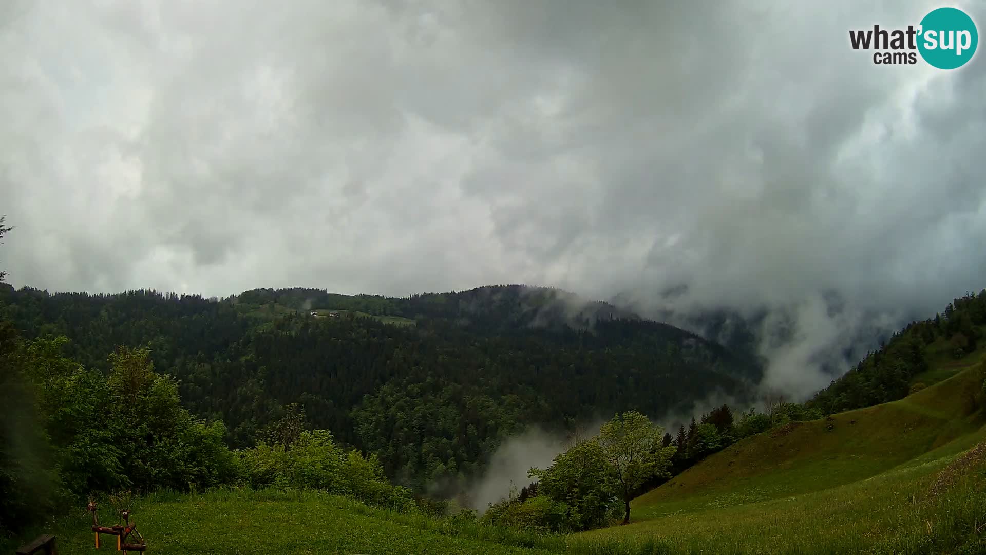 Web kamera Brunarica Dražgoše – Pogled uživo na Ratitovec (1666 m)