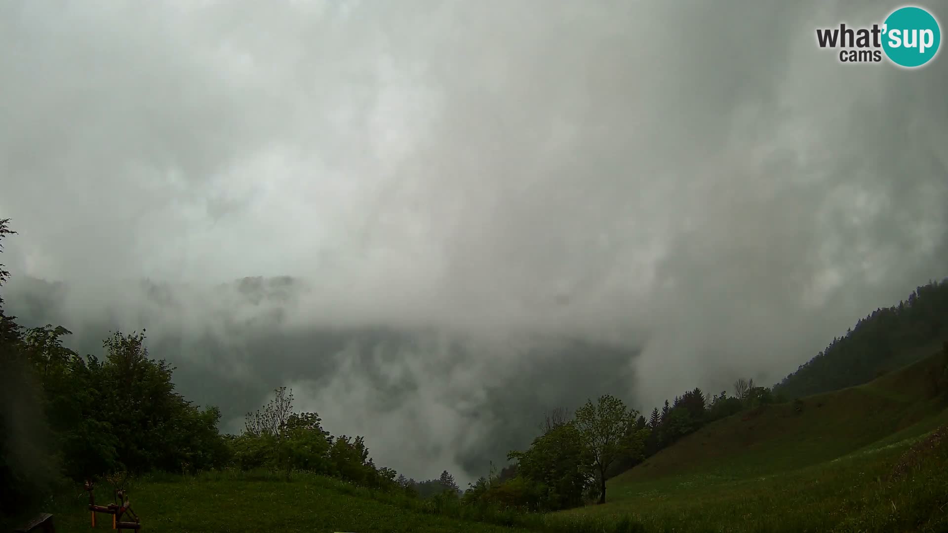 Webcam Brunarica Dražgoše – Liveblick auf Ratitovec (1666 m)