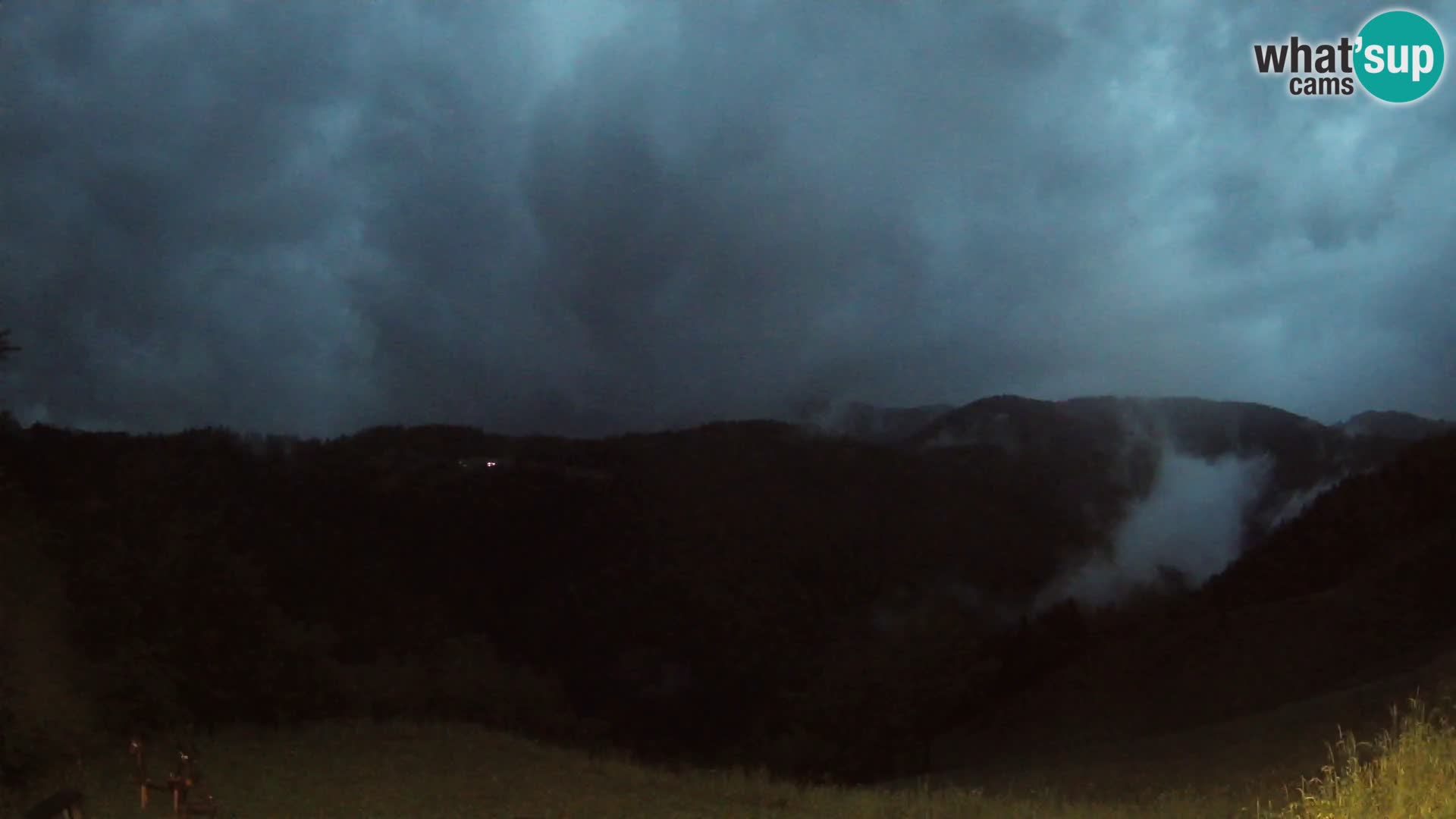 Webcam Brunarica Dražgoše – Live View of Ratitovec (1666 m)