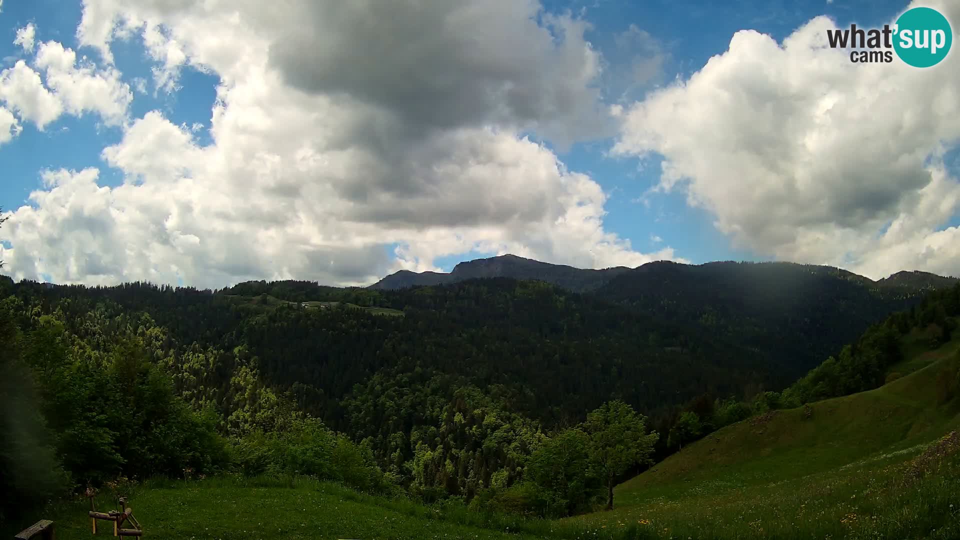 Web kamera Brunarica Dražgoše – Pogled uživo na Ratitovec (1666 m)