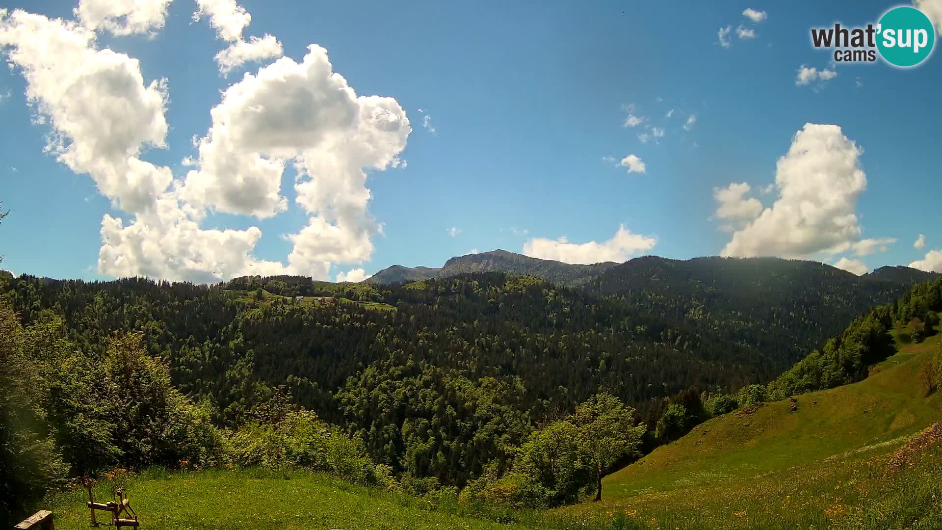 Web kamera Brunarica Dražgoše – Pogled uživo na Ratitovec (1666 m)