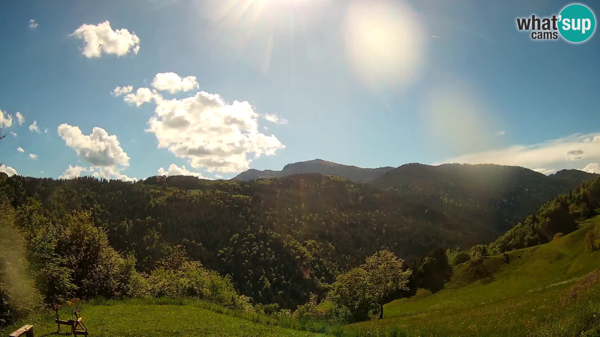 Web kamera Brunarica Dražgoše – Pogled uživo na Ratitovec (1666 m)