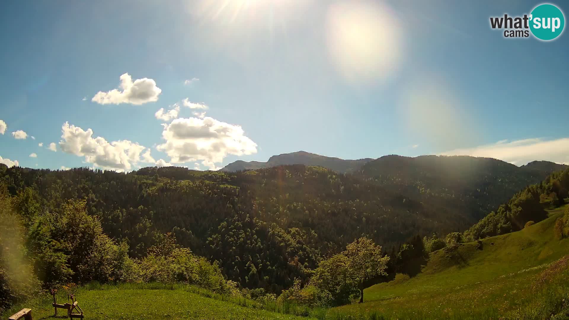 Web kamera Brunarica Dražgoše – Pogled uživo na Ratitovec (1666 m)