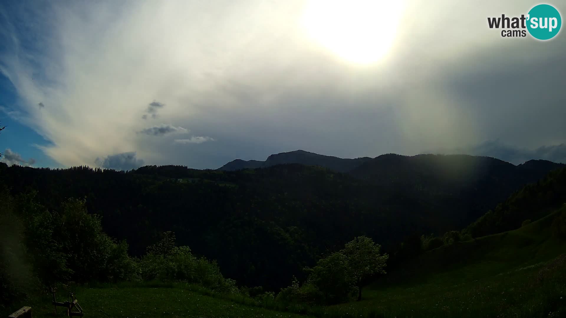 Webcam Brunarica Dražgoše – Live View of Ratitovec (1666 m)