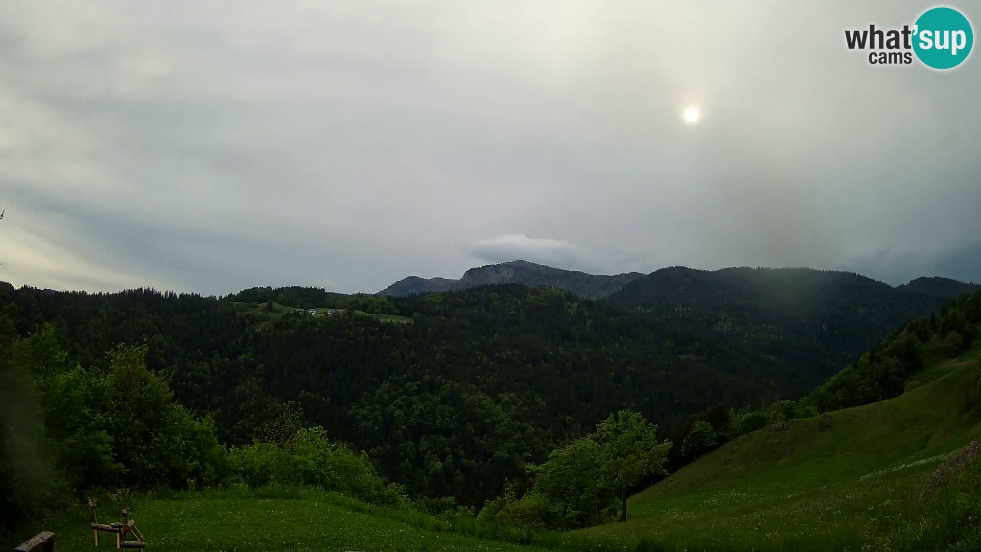 Web kamera Brunarica Dražgoše – Pogled uživo na Ratitovec (1666 m)