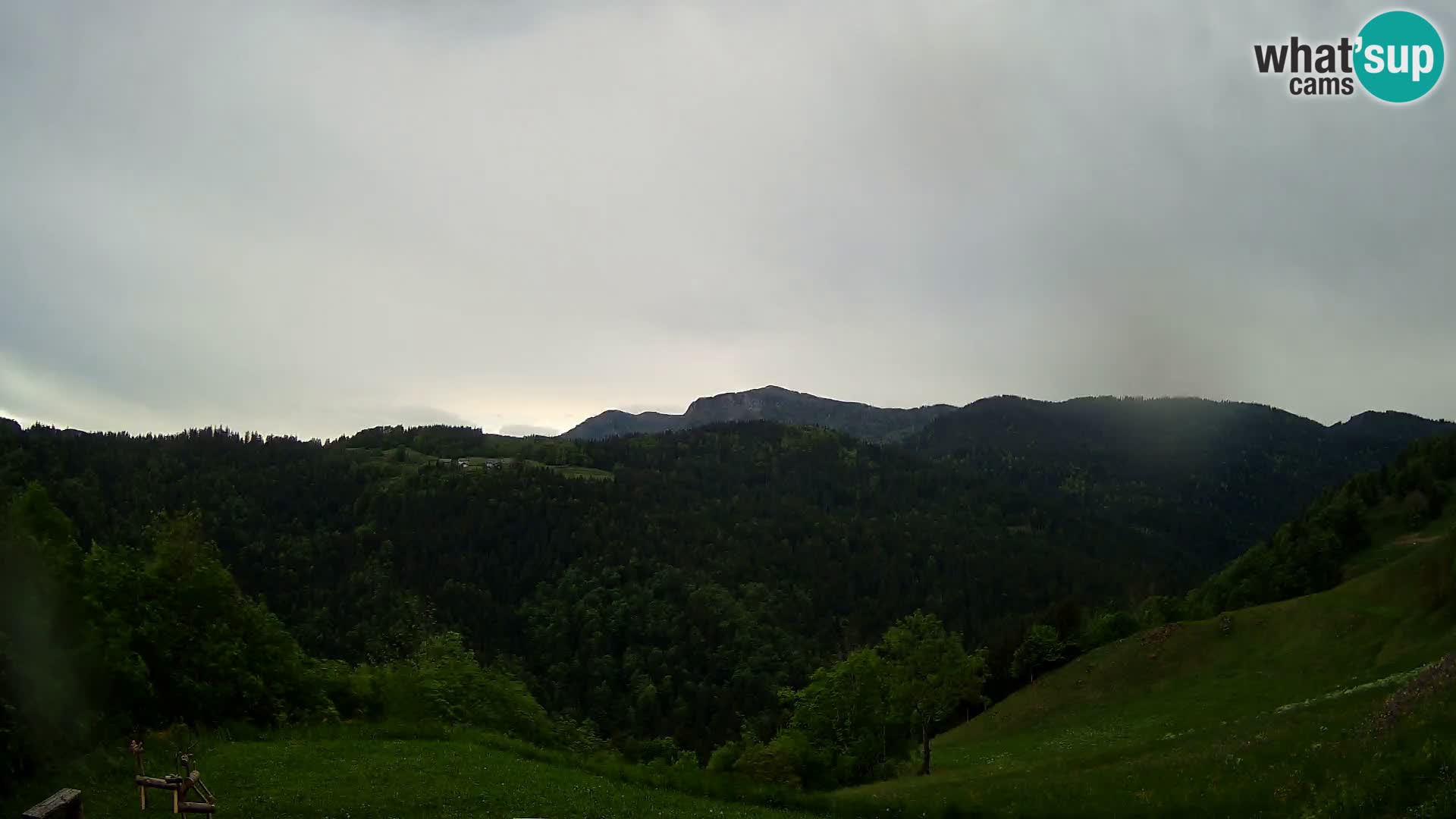 Web kamera Brunarica Dražgoše – Pogled uživo na Ratitovec (1666 m)