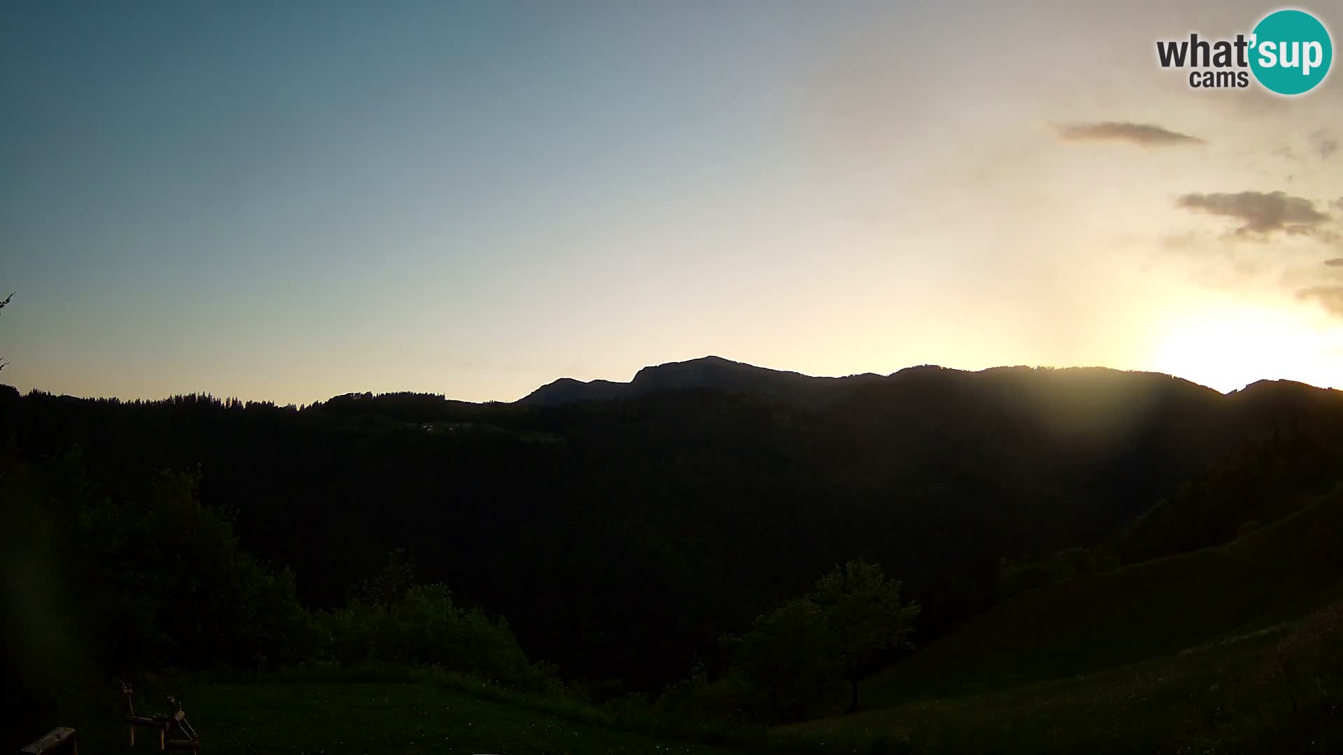 Webcam Brunarica Dražgoše – Live View of Ratitovec (1666 m)