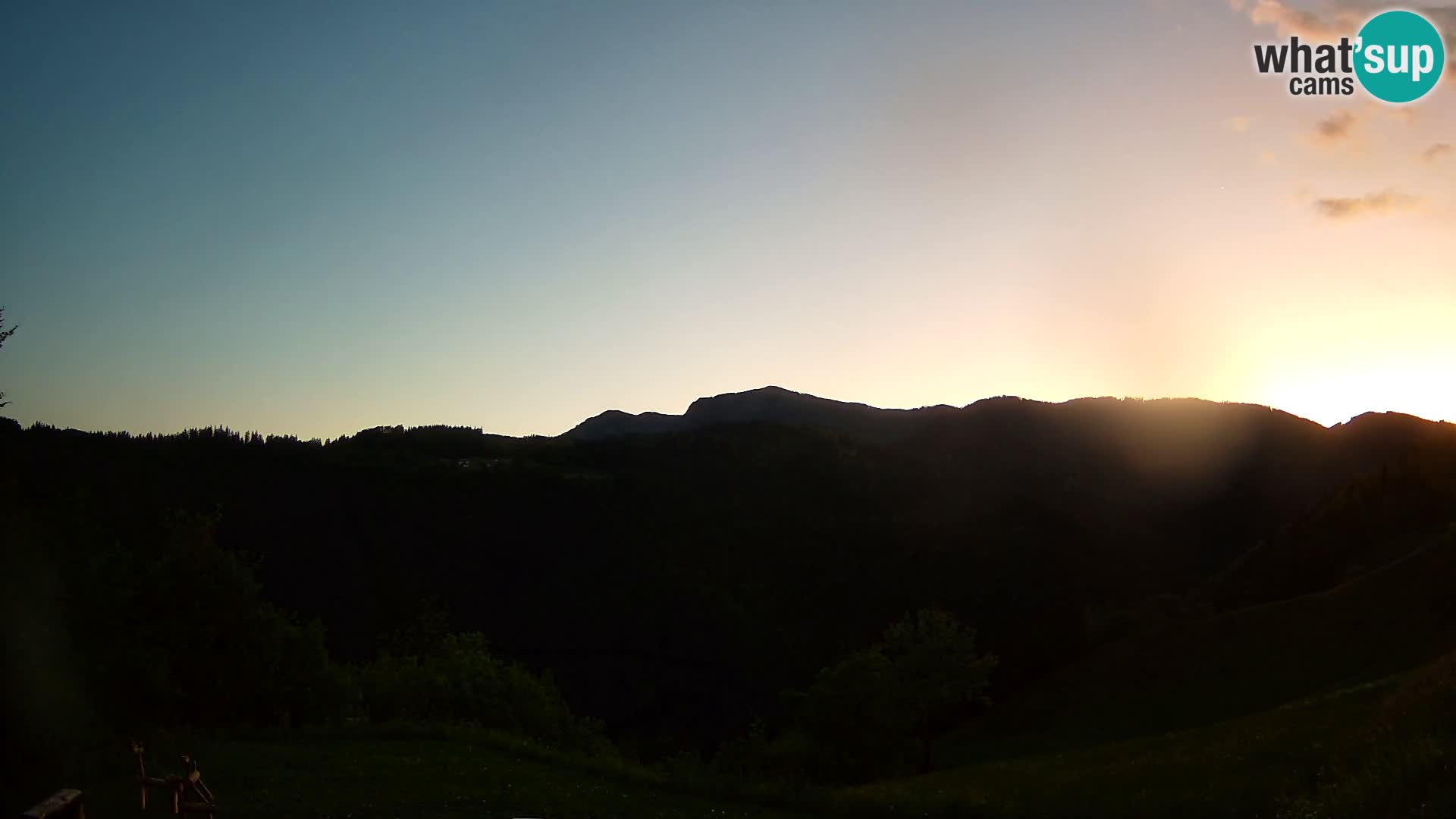 Webcam Brunarica Dražgoše – Live View of Ratitovec (1666 m)