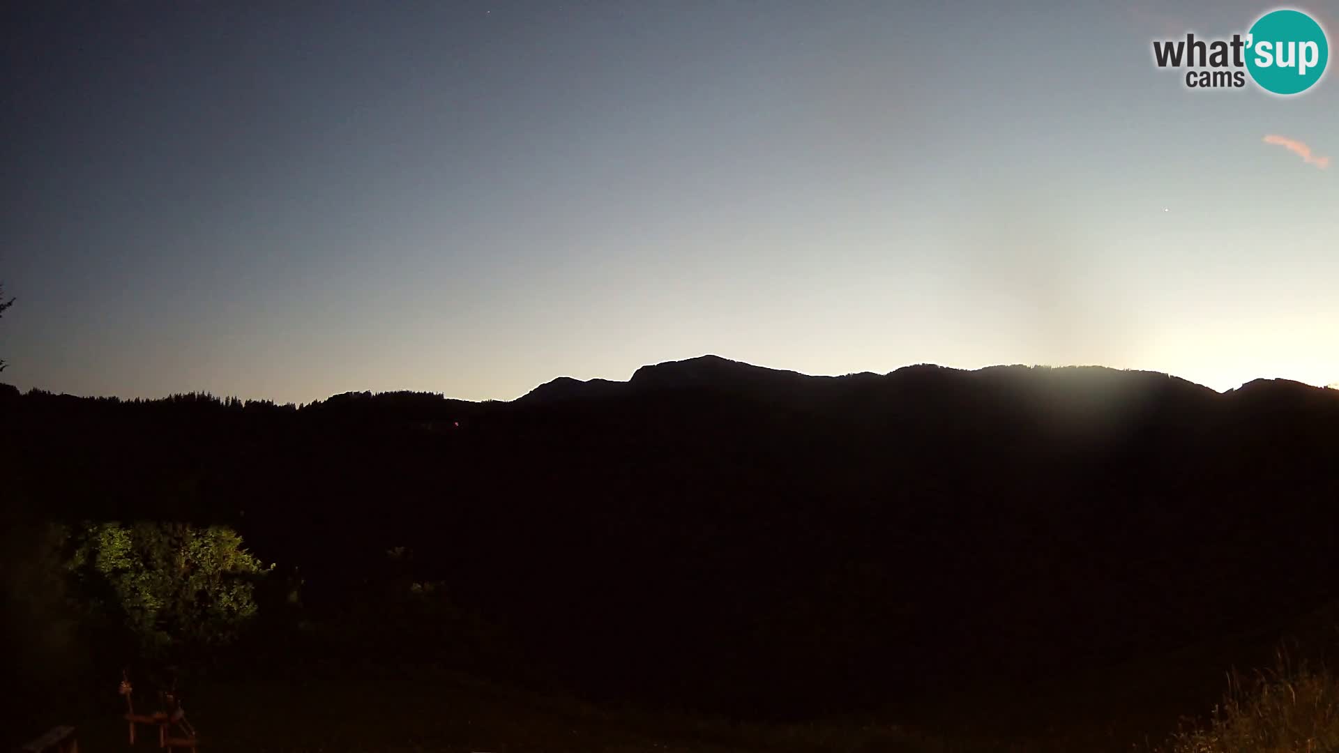 Webcam Brunarica Dražgoše – Live View of Ratitovec (1666 m)