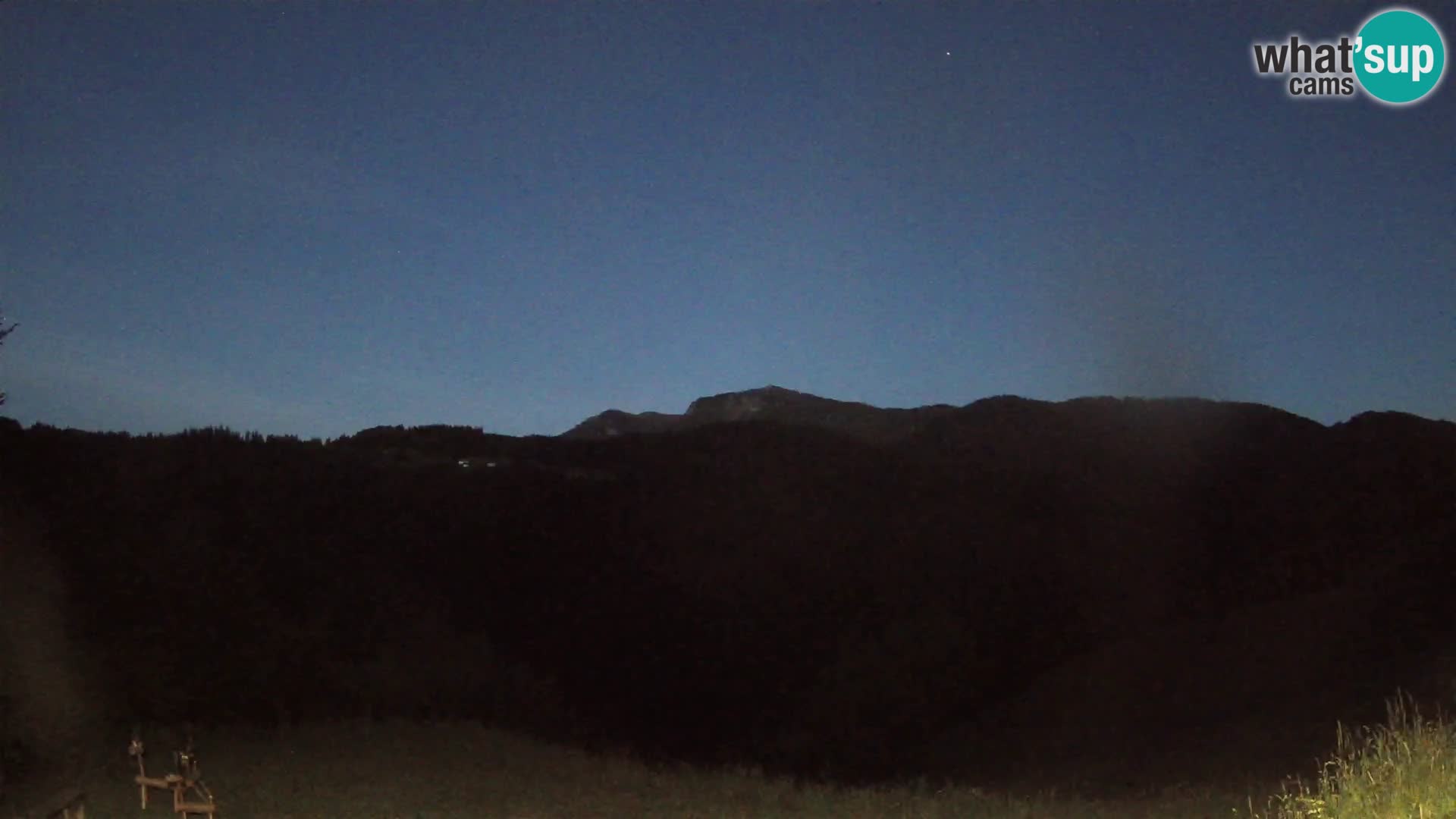 Webcam Brunarica Dražgoše – Live View of Ratitovec (1666 m)