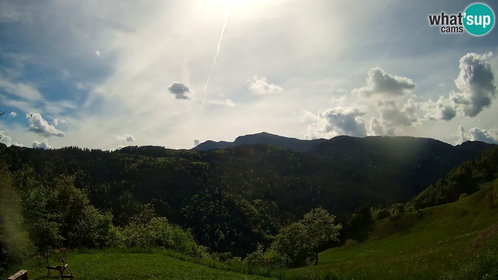 Web kamera Brunarica Dražgoše – Pogled uživo na Ratitovec (1666 m)