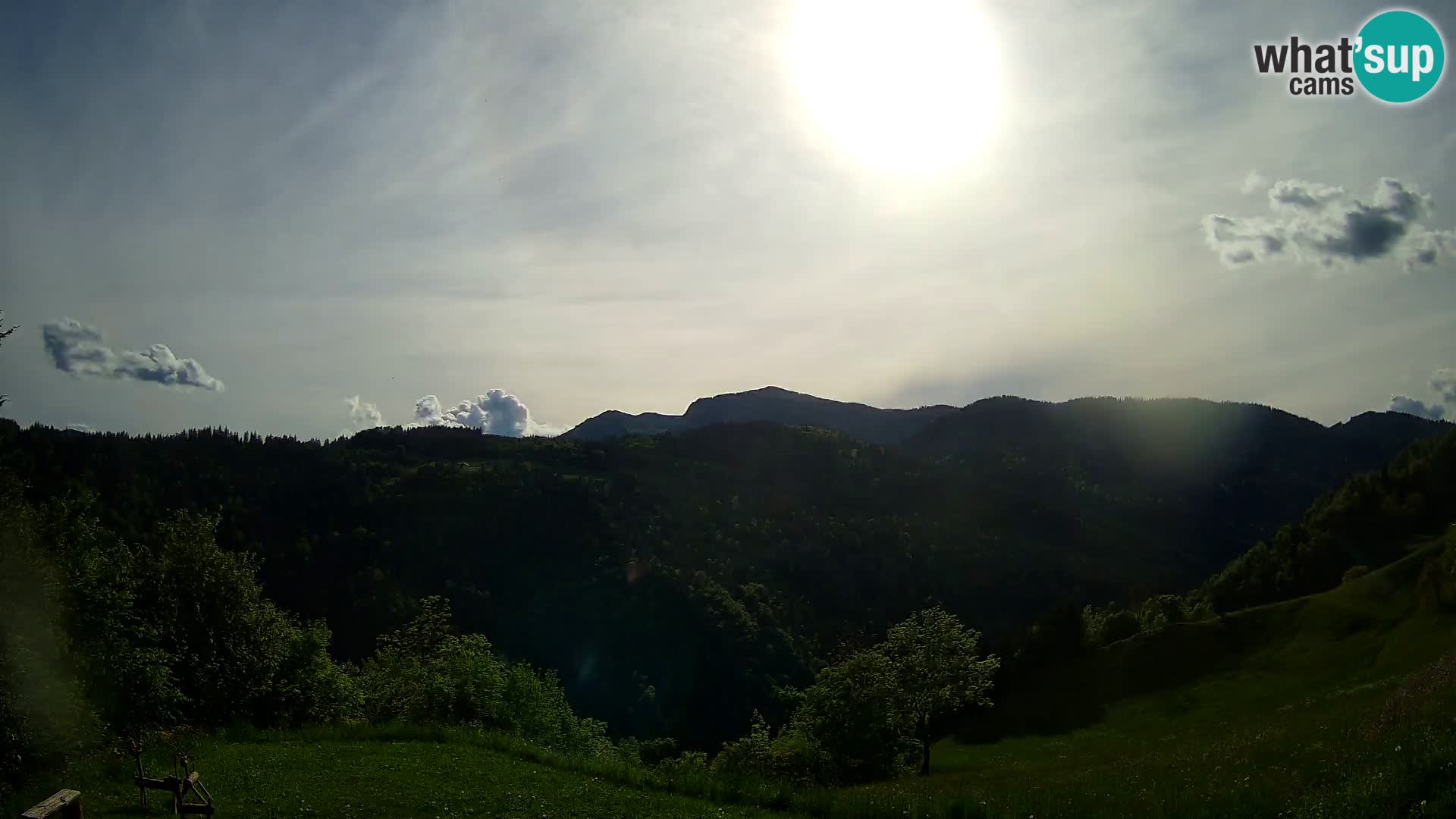 Webcam Brunarica Dražgoše – Liveblick auf Ratitovec (1666 m)