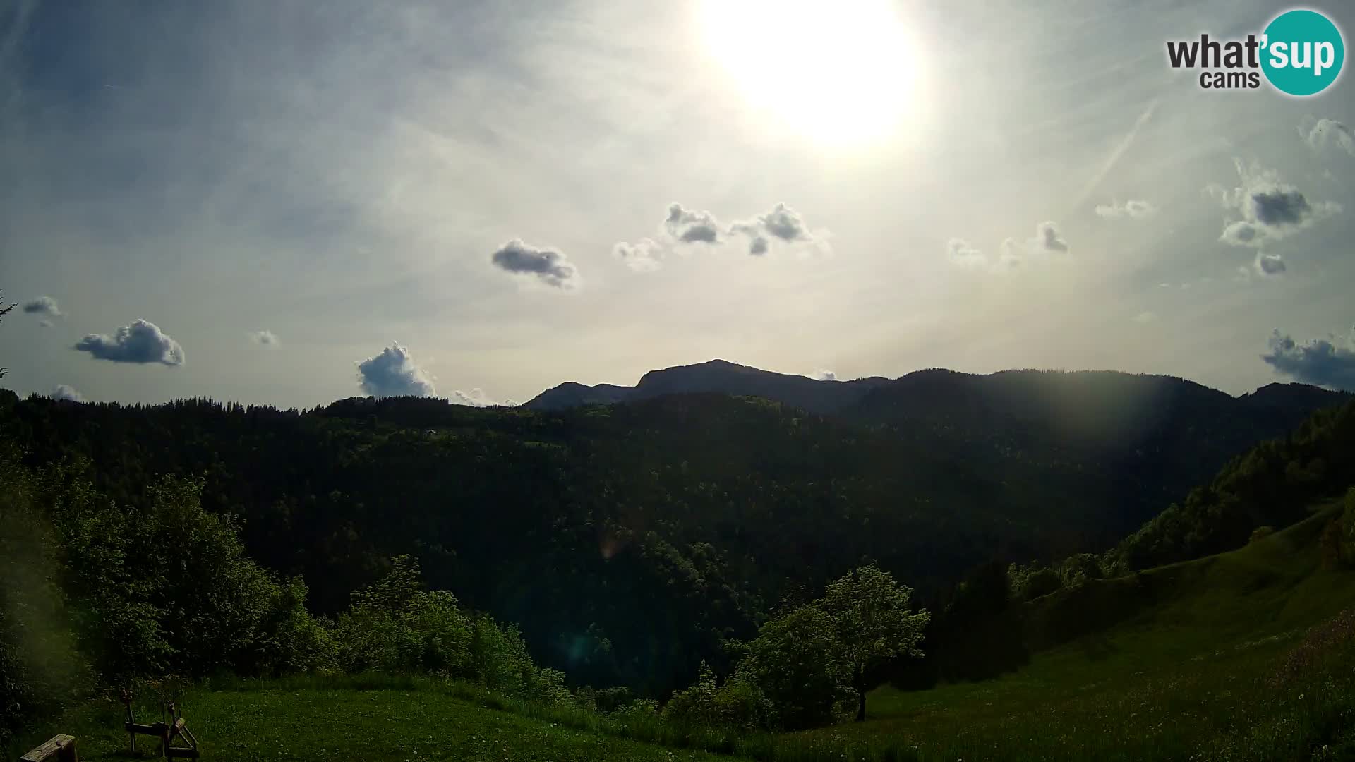 Webcam Brunarica Dražgoše – Live View of Ratitovec (1666 m)