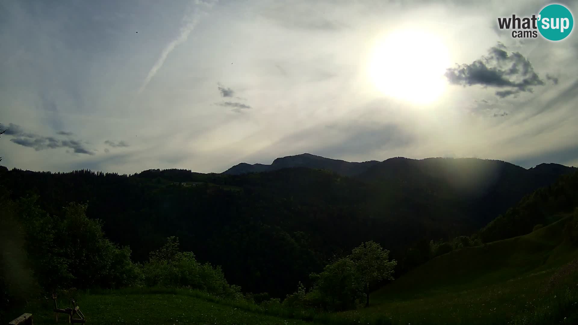 Webcam Brunarica Dražgoše – Live View of Ratitovec (1666 m)