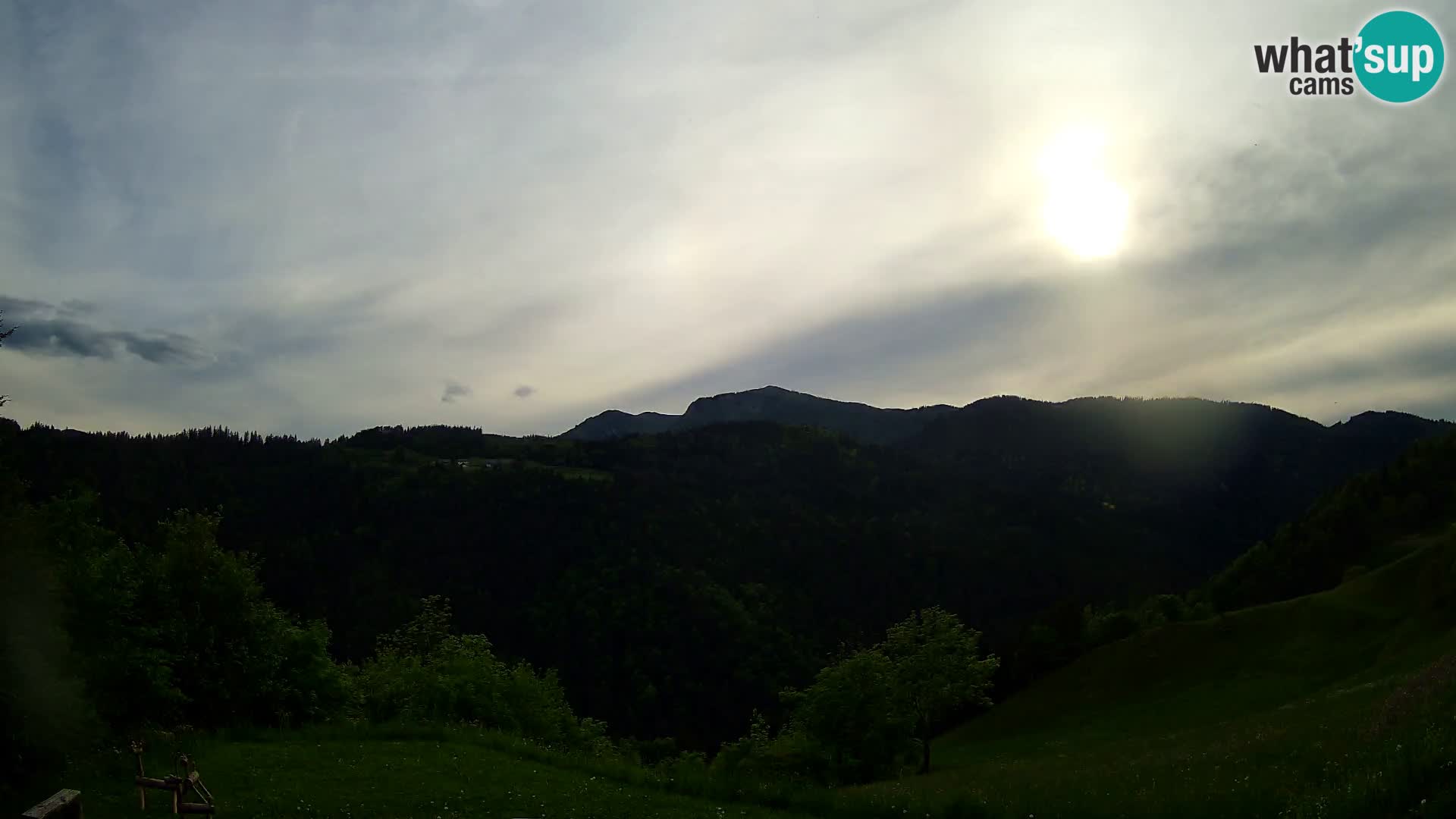 Webcam Brunarica Dražgoše – Live View of Ratitovec (1666 m)