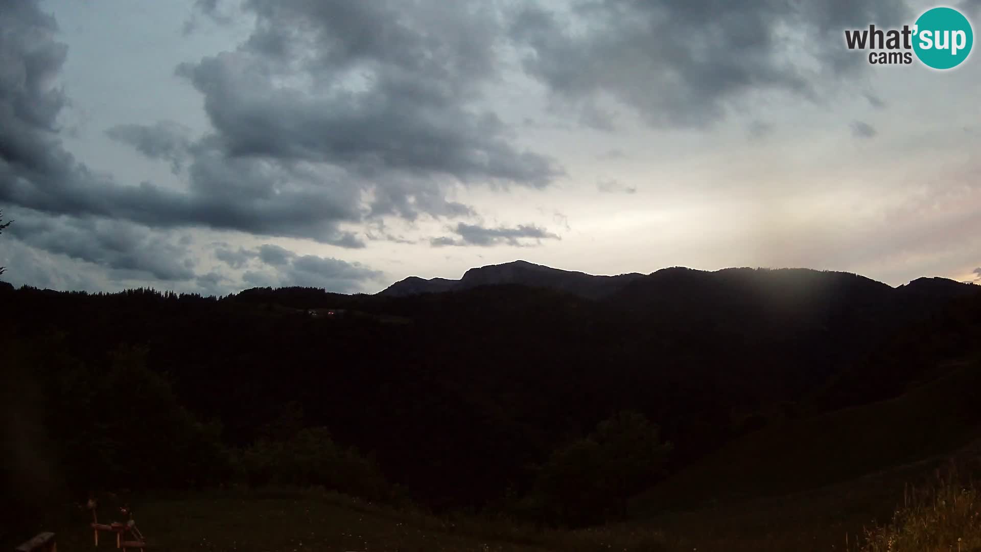 Webcam Brunarica Dražgoše – Live View of Ratitovec (1666 m)