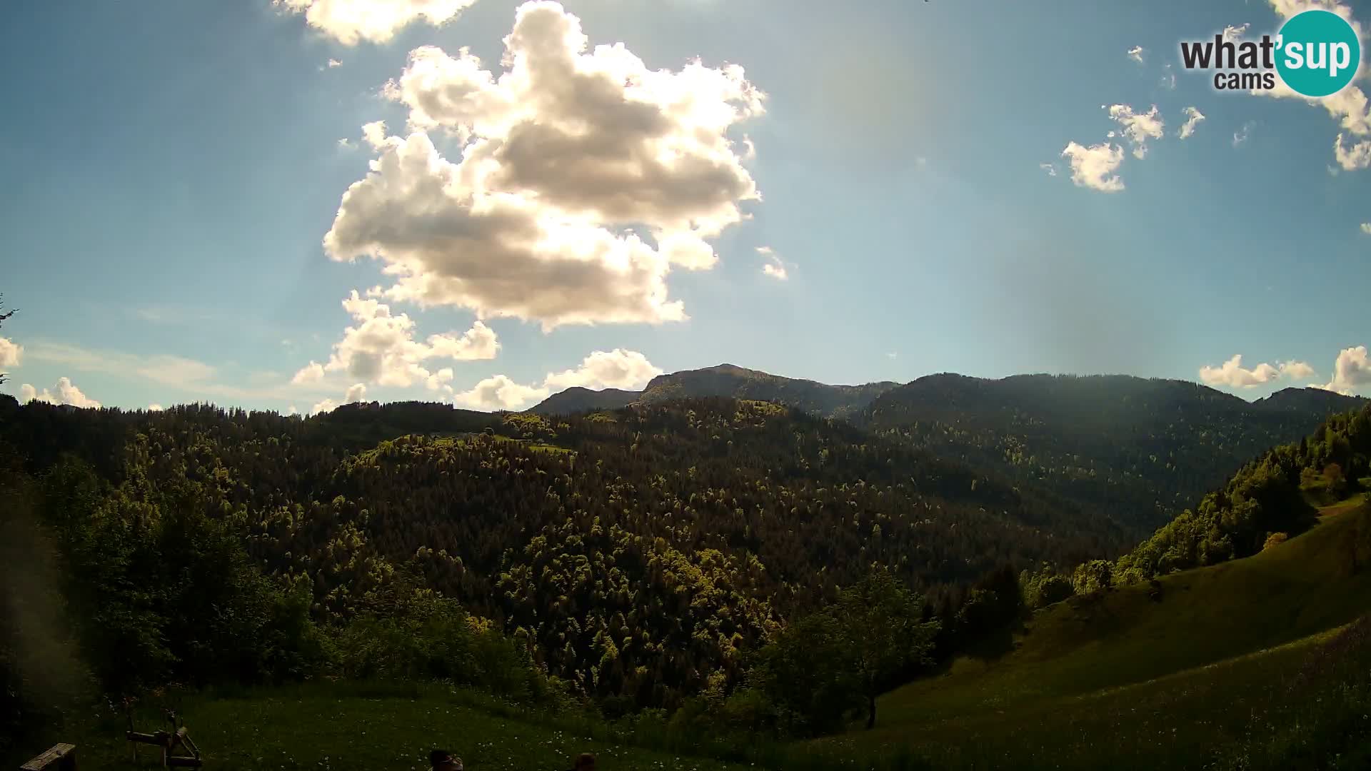Webcam Brunarica Dražgoše – Live View of Ratitovec (1666 m)