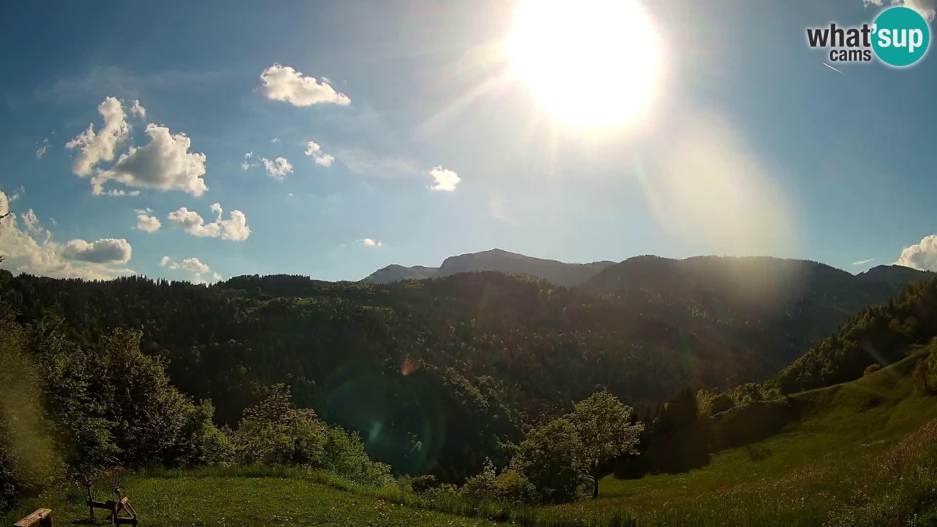 Webcam Brunarica Dražgoše – Liveblick auf Ratitovec (1666 m)