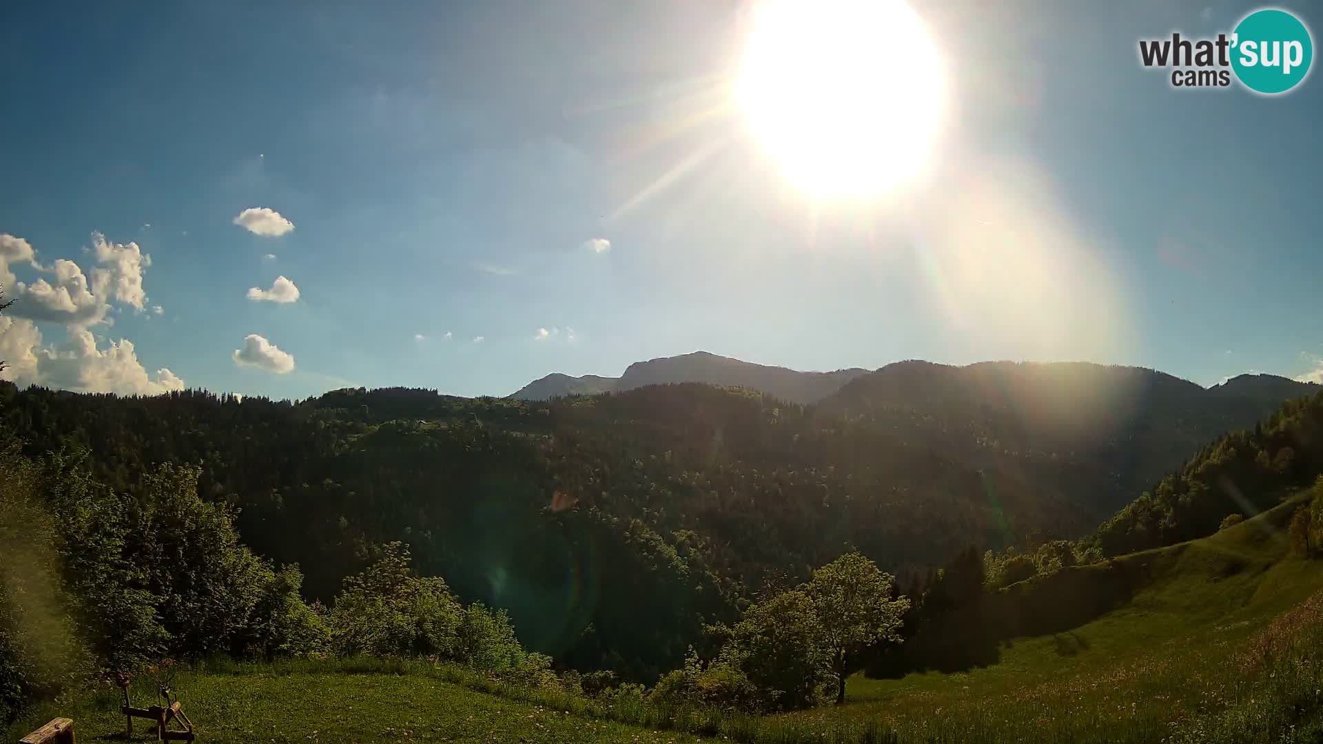 Web kamera Brunarica Dražgoše – Pogled uživo na Ratitovec (1666 m)