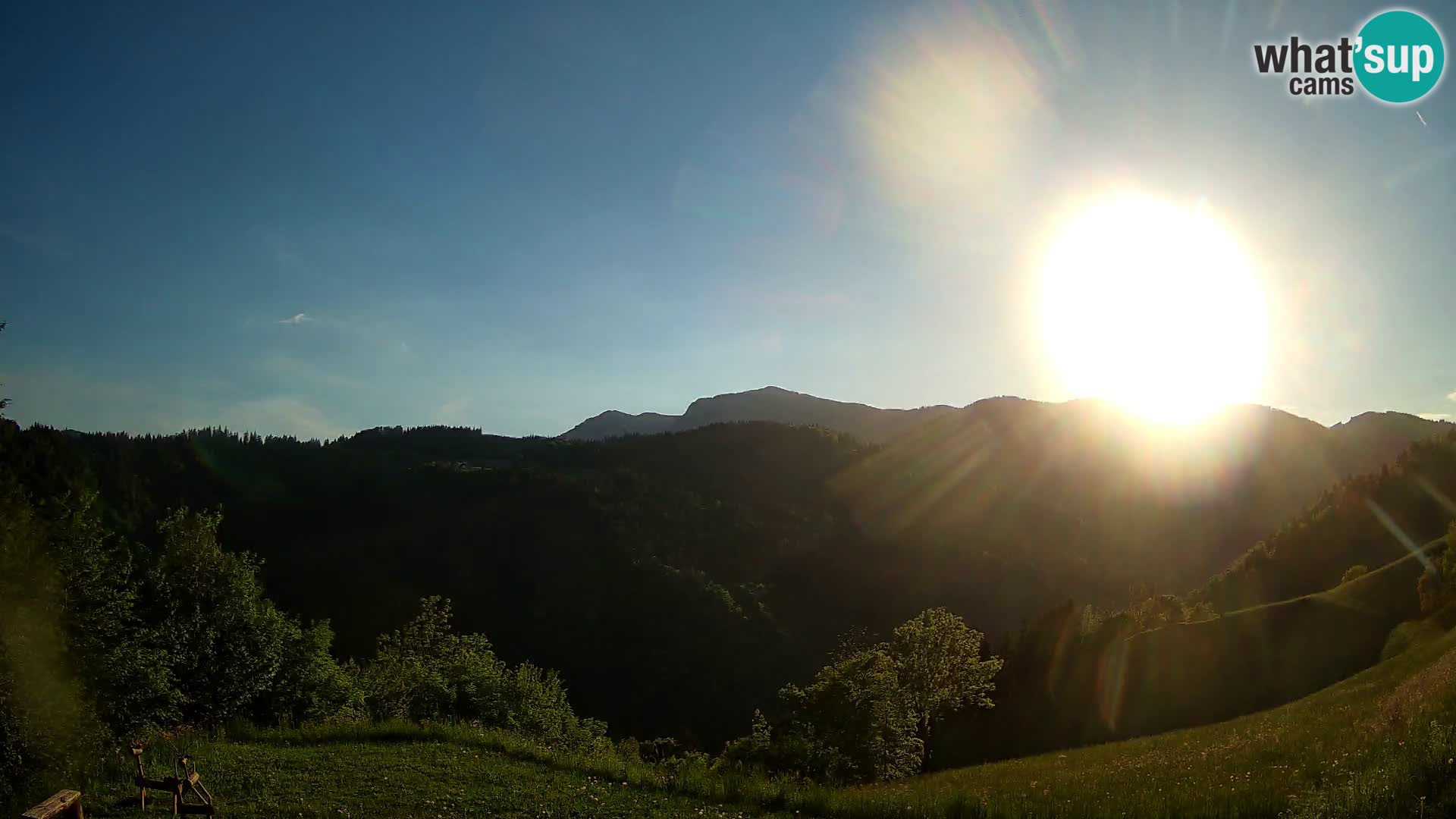 Webcam Brunarica Dražgoše – Vista live sul Ratitovec (1666 m)