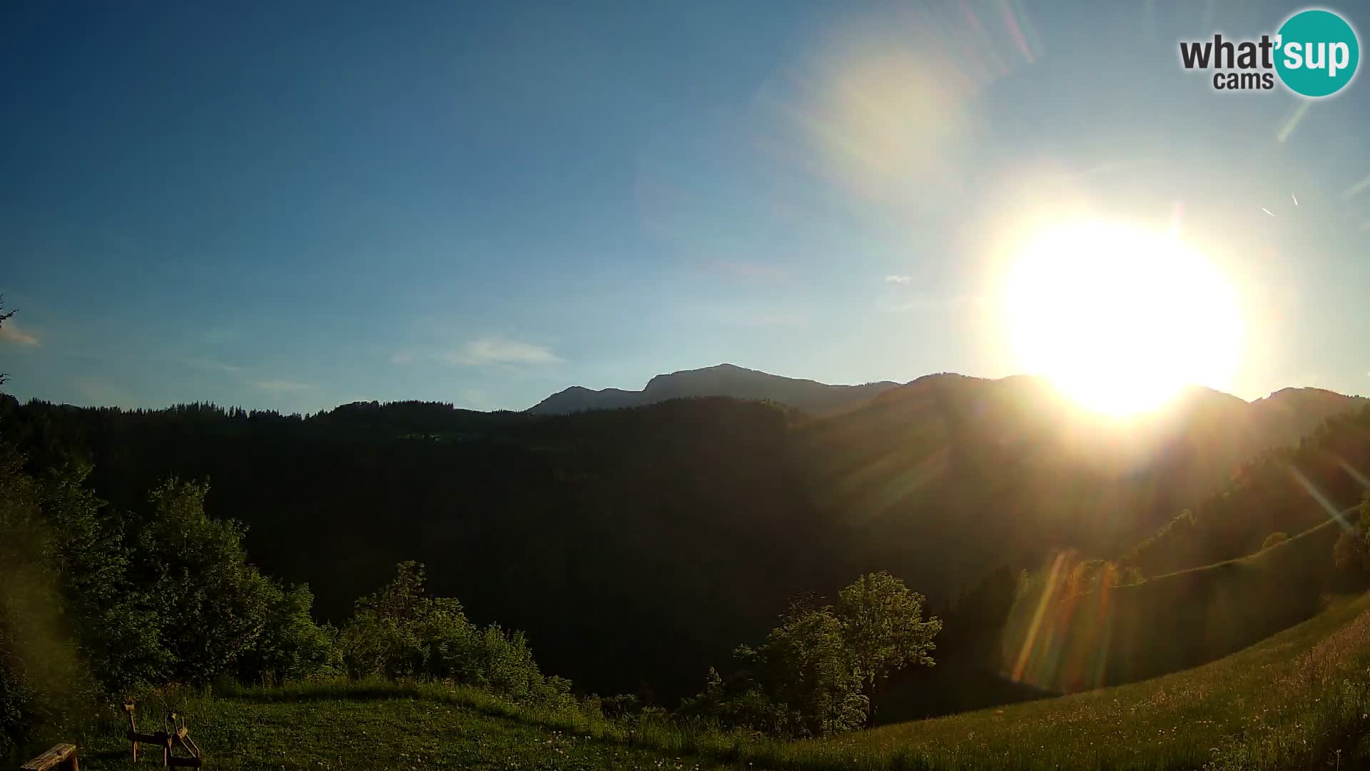Web kamera Brunarica Dražgoše – Pogled uživo na Ratitovec (1666 m)