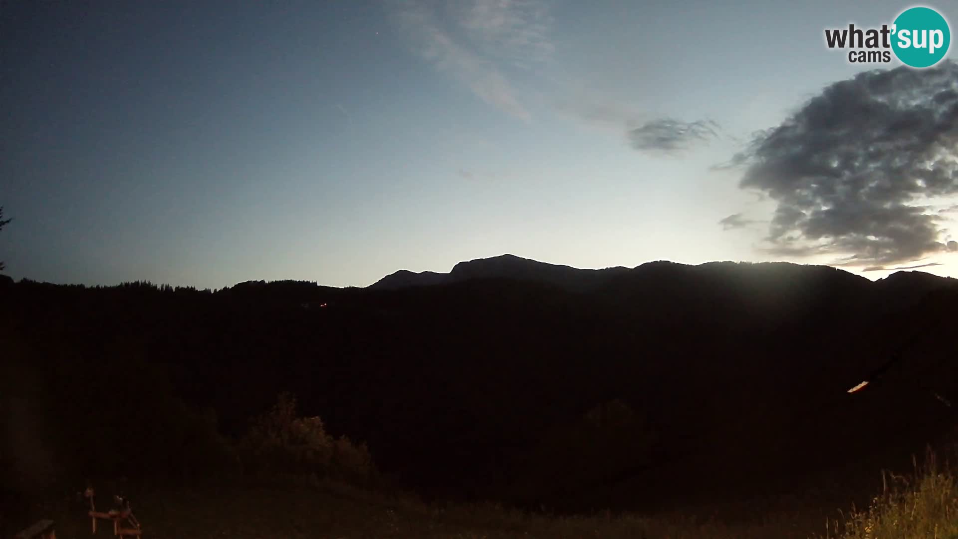 Webcam Brunarica Dražgoše – Live View of Ratitovec (1666 m)