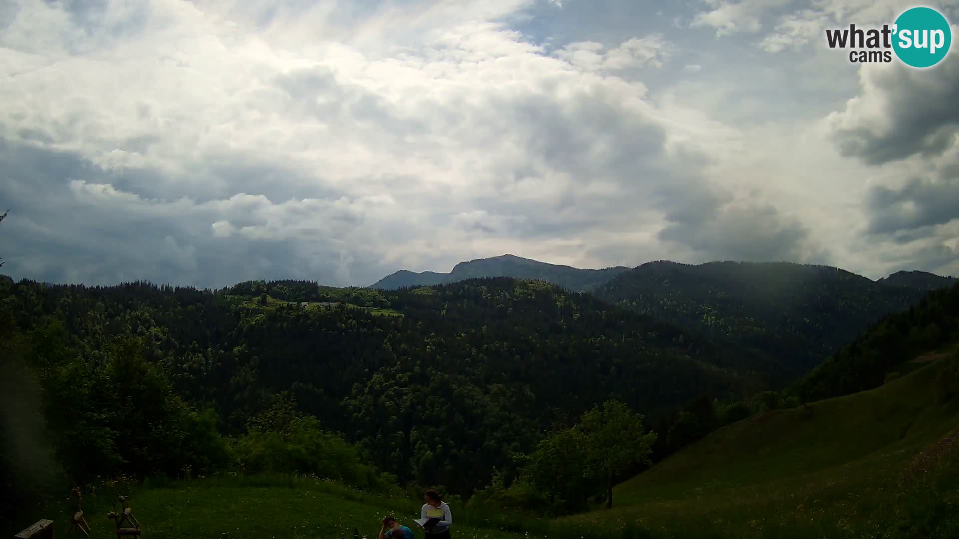 Webcam Brunarica Dražgoše – Vista live sul Ratitovec (1666 m)