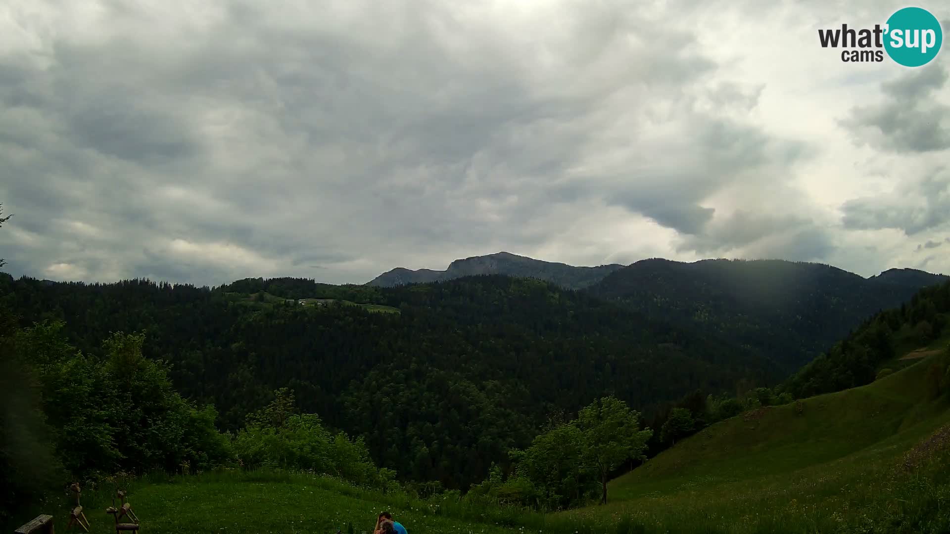 Webcam Brunarica Dražgoše – Live View of Ratitovec (1666 m)
