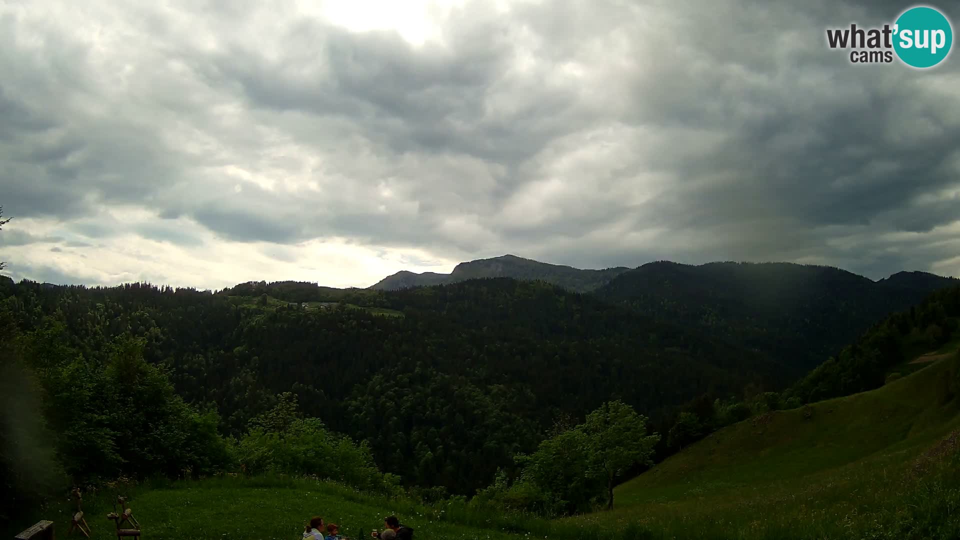 Webcam Brunarica Dražgoše – Live View of Ratitovec (1666 m)