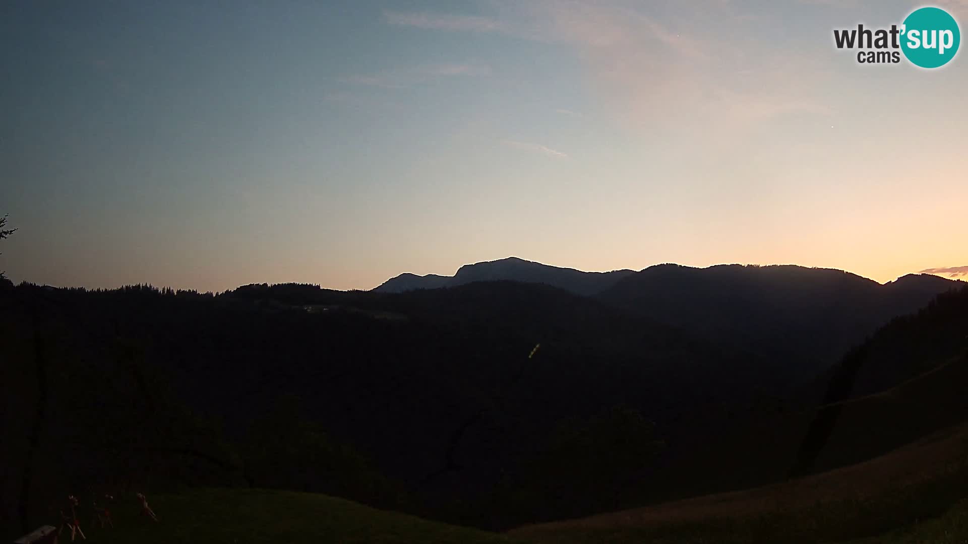 Webcam Brunarica Dražgoše – Liveblick auf Ratitovec (1666 m)