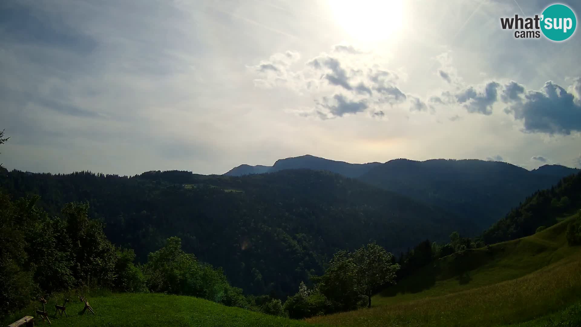 Web kamera Brunarica Dražgoše – Pogled uživo na Ratitovec (1666 m)