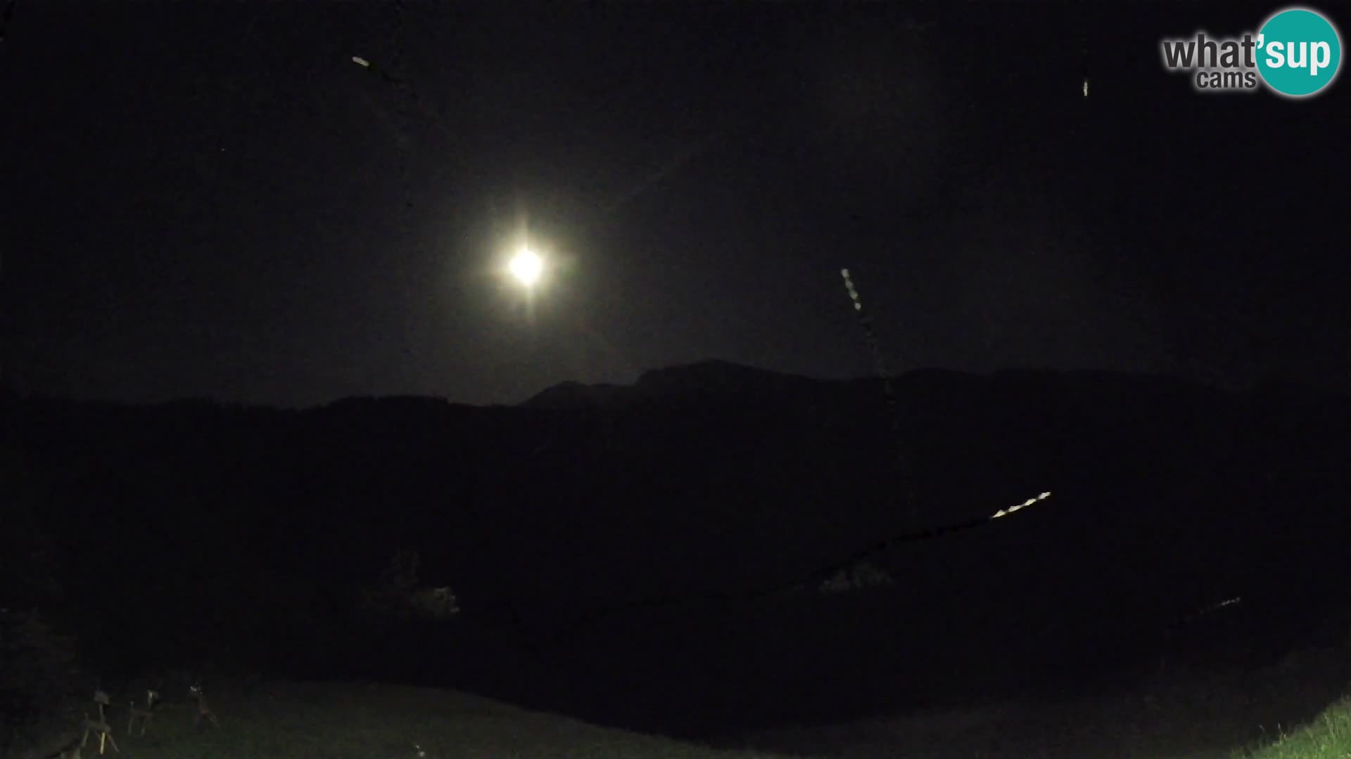 Webcam Brunarica Dražgoše – Vista live sul Ratitovec (1666 m)