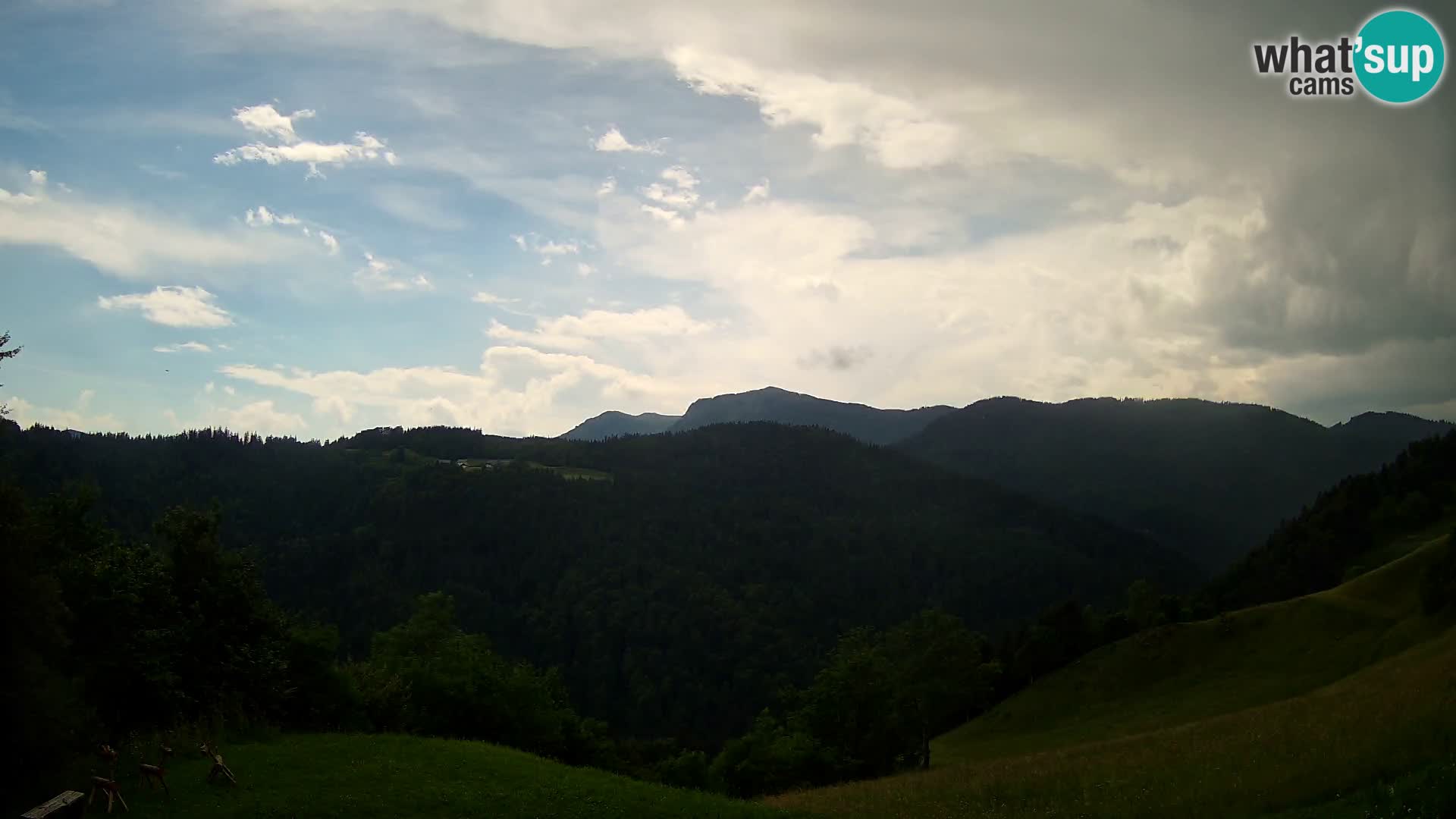 Web kamera Brunarica Dražgoše – Pogled uživo na Ratitovec (1666 m)