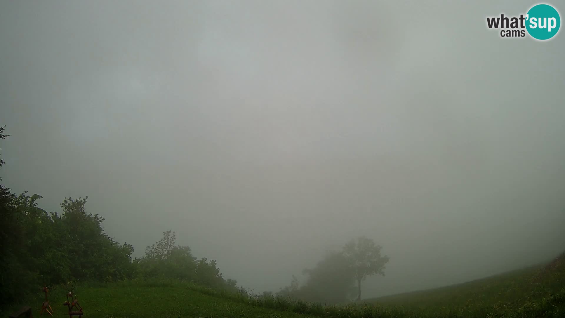 Webcam Brunarica Dražgoše – Vista live sul Ratitovec (1666 m)