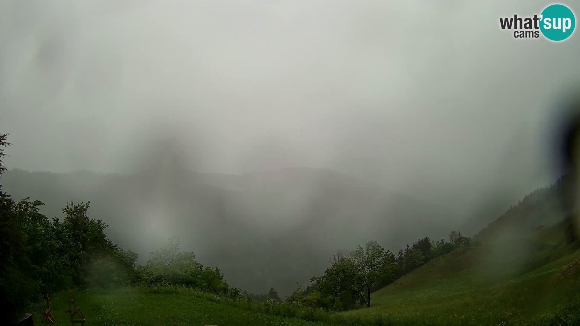 Webcam Brunarica Dražgoše – Live View of Ratitovec (1666 m)